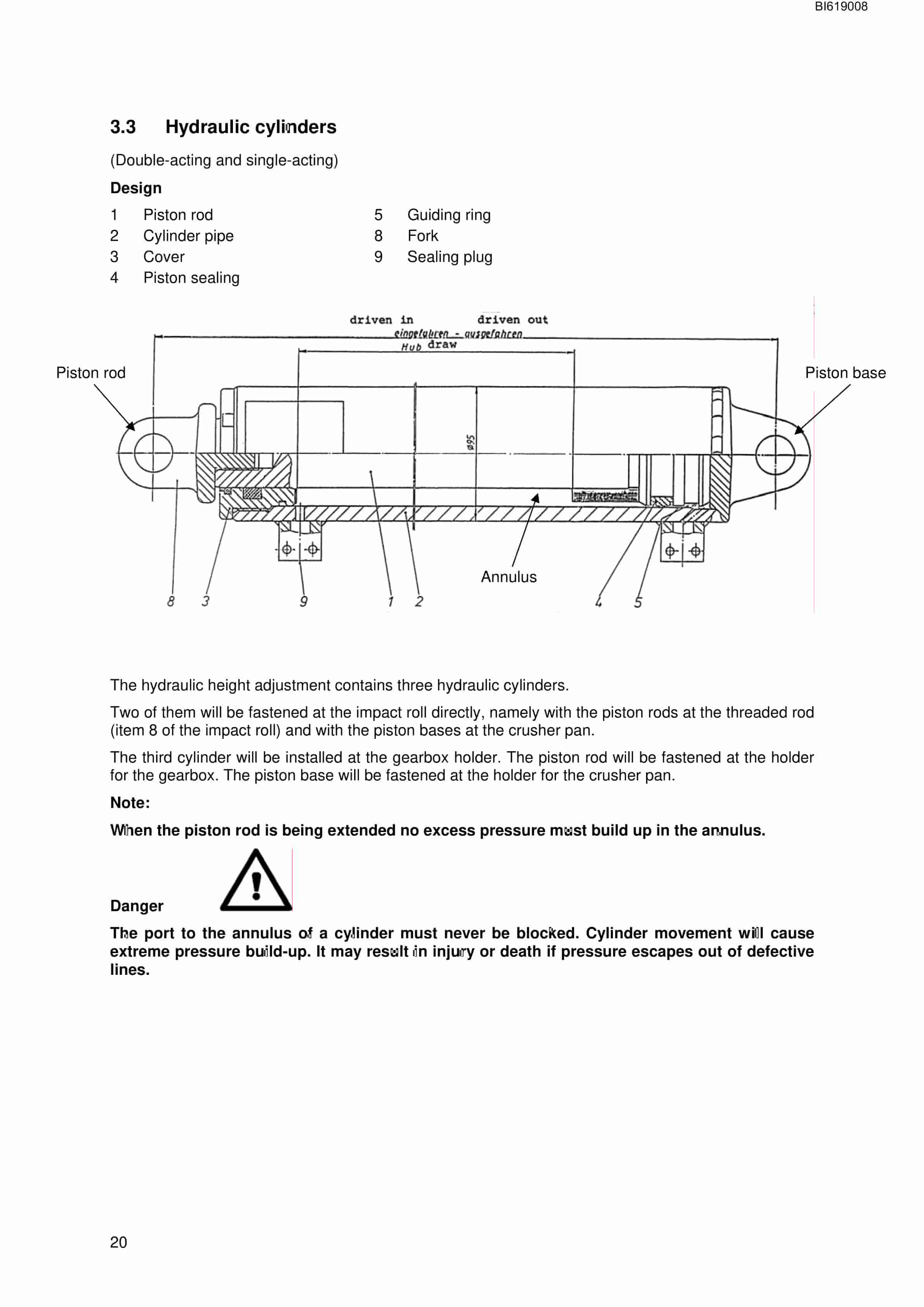 Bucyrus Impact Roll Crusher SB 0916 Technical Manual BI619008-5