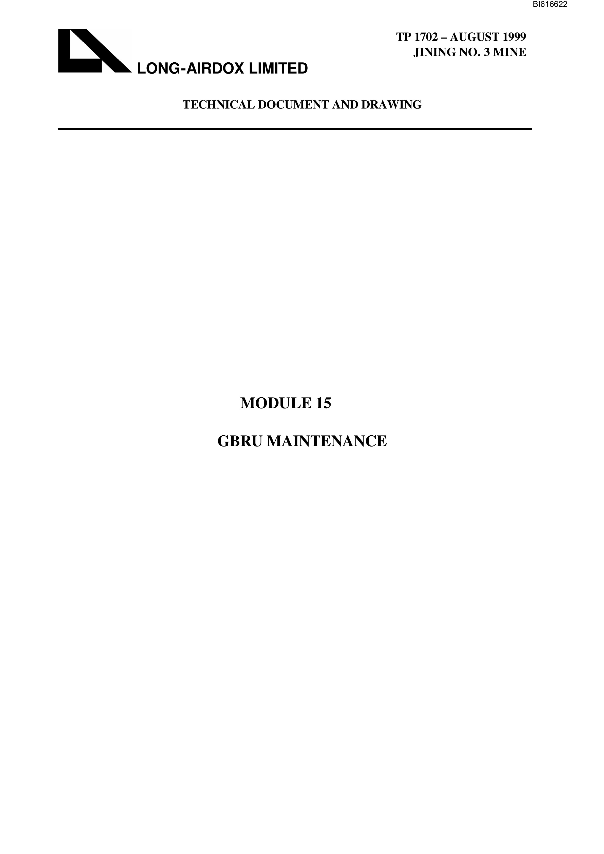Bucyrus Jining No.3 Mining Technical Manual BI616622-5