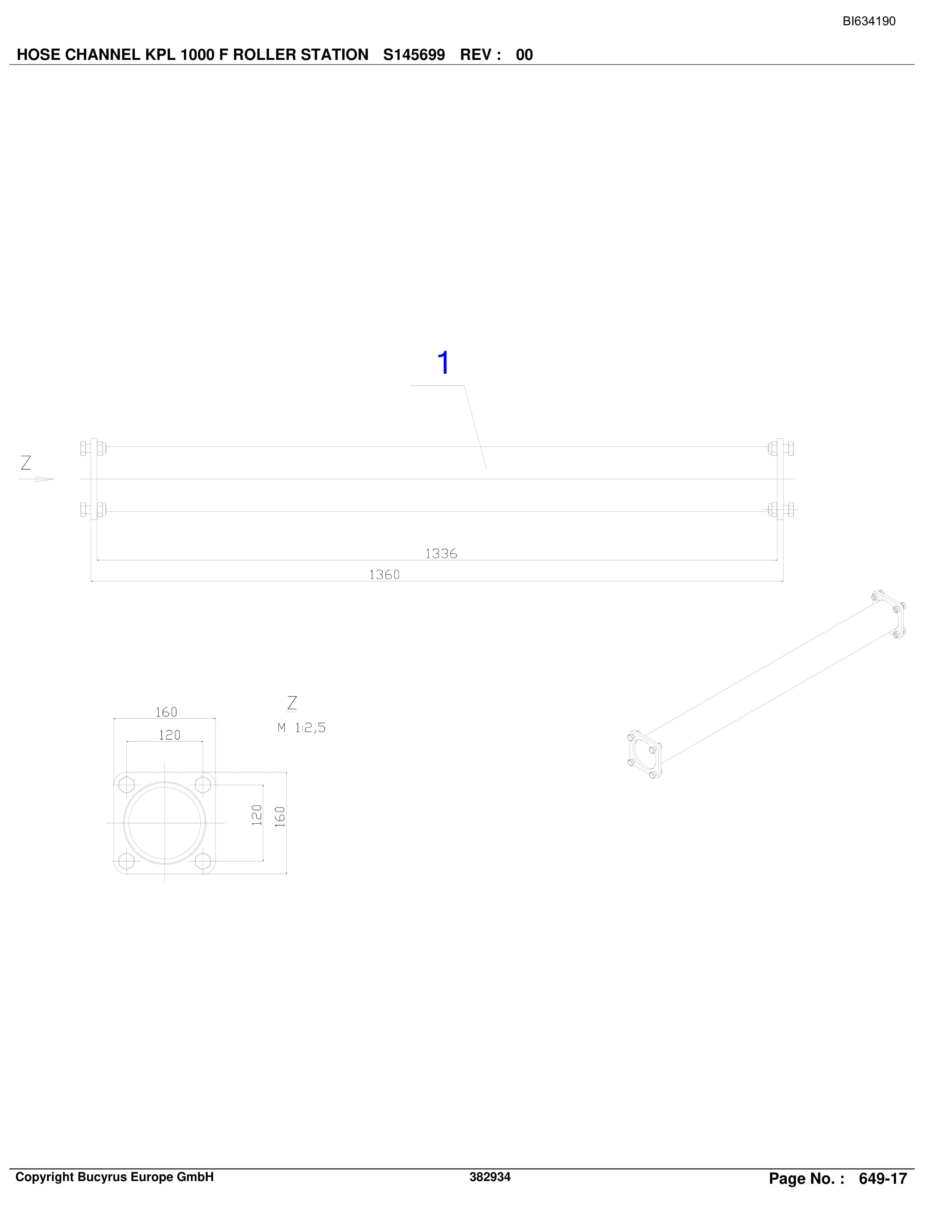Bucyrus KUSHIRO BSL PF280V-880 Parts Catalog BI634190-5