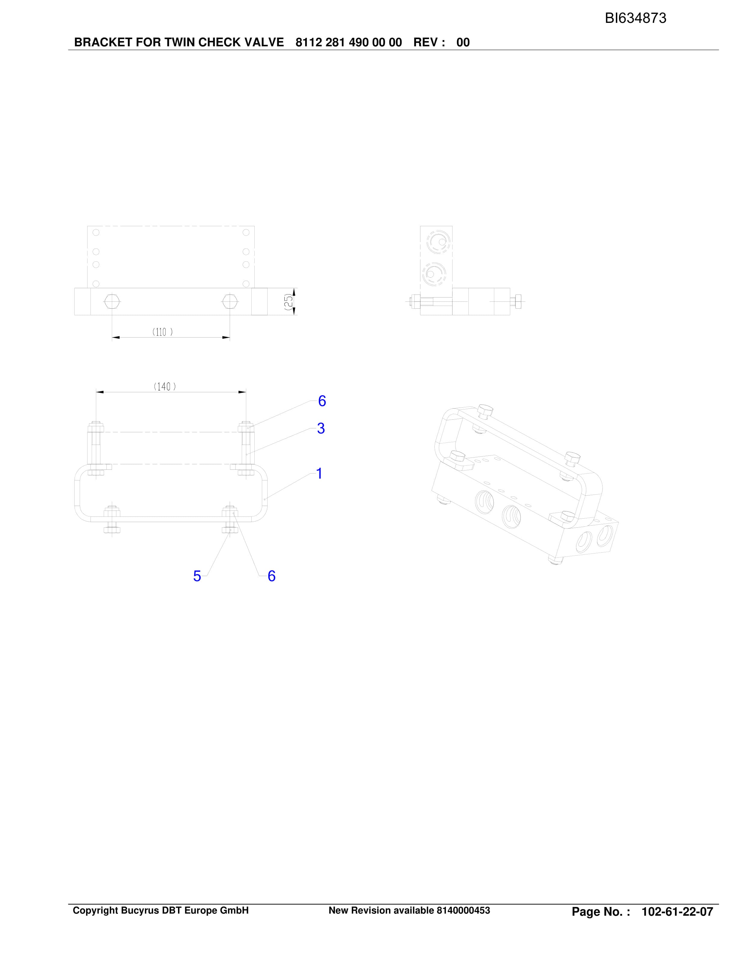 Bucyrus LAZY Roof Support And Supply Parts Catalog BI634873-5