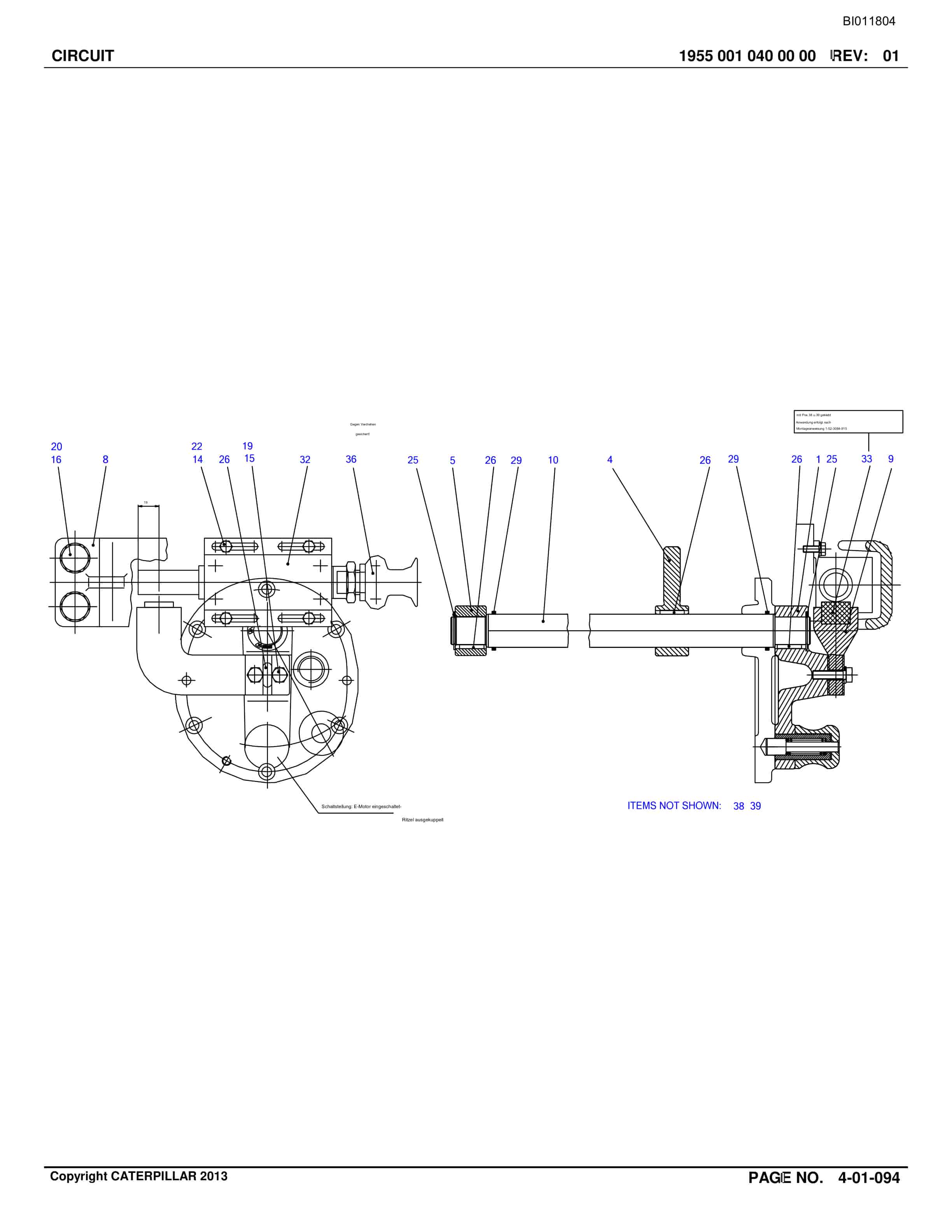 Bucyrus Longwall System Parts Catalog BI011804-2