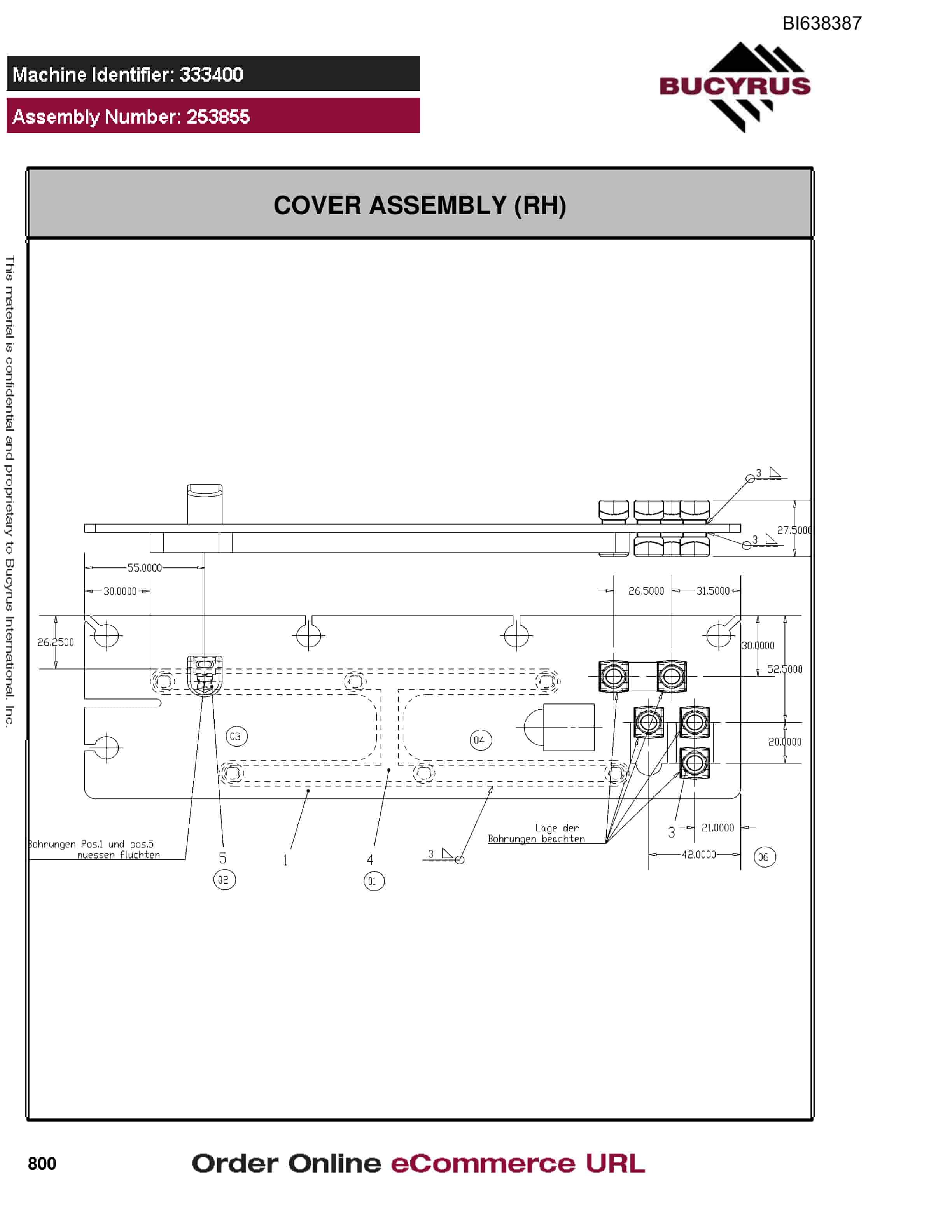 Bucyrus Longwall System Parts Catalog BI638387-4