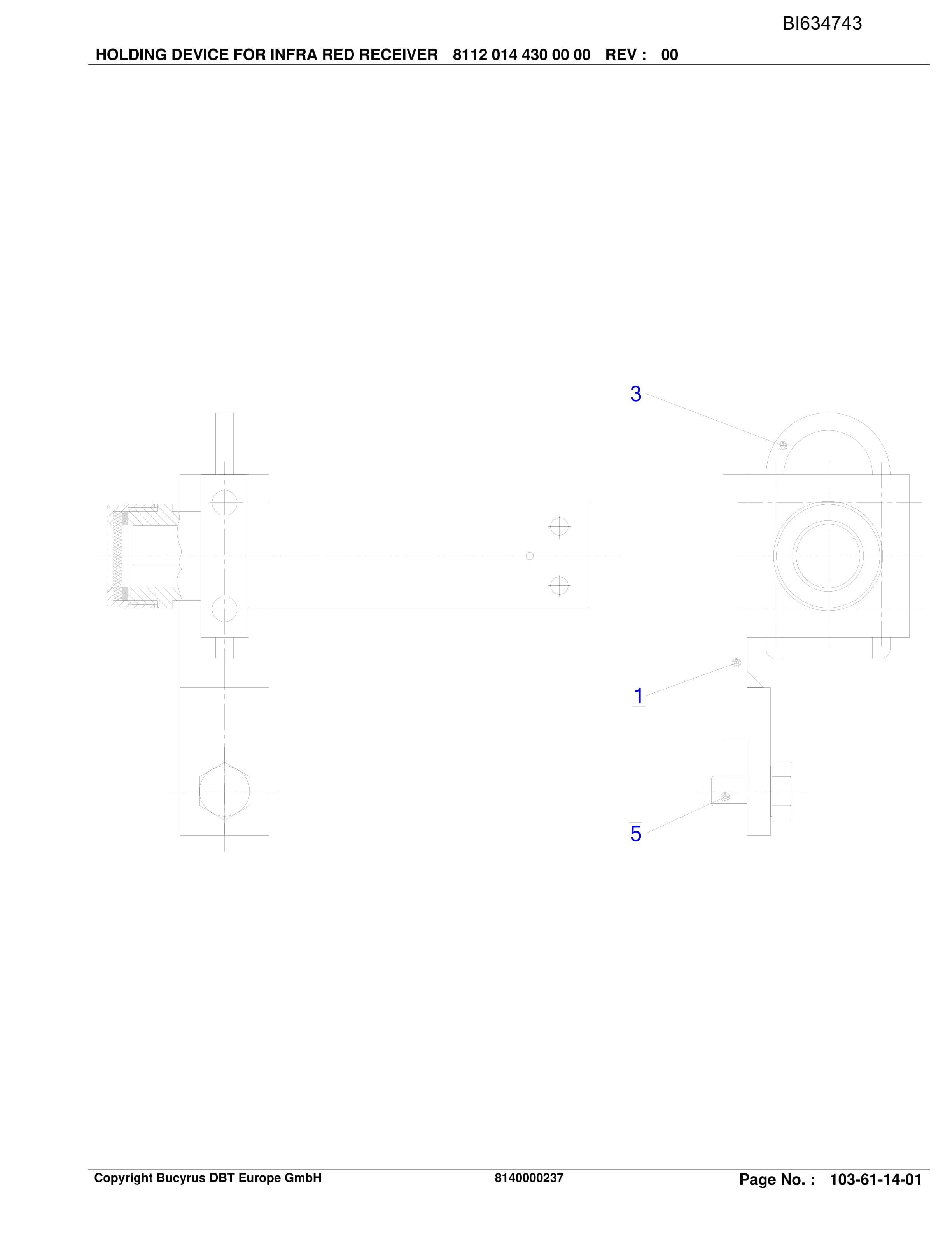 Bucyrus MATLA Roof Support And ACESSORIES Parts Catalog BI634743-4