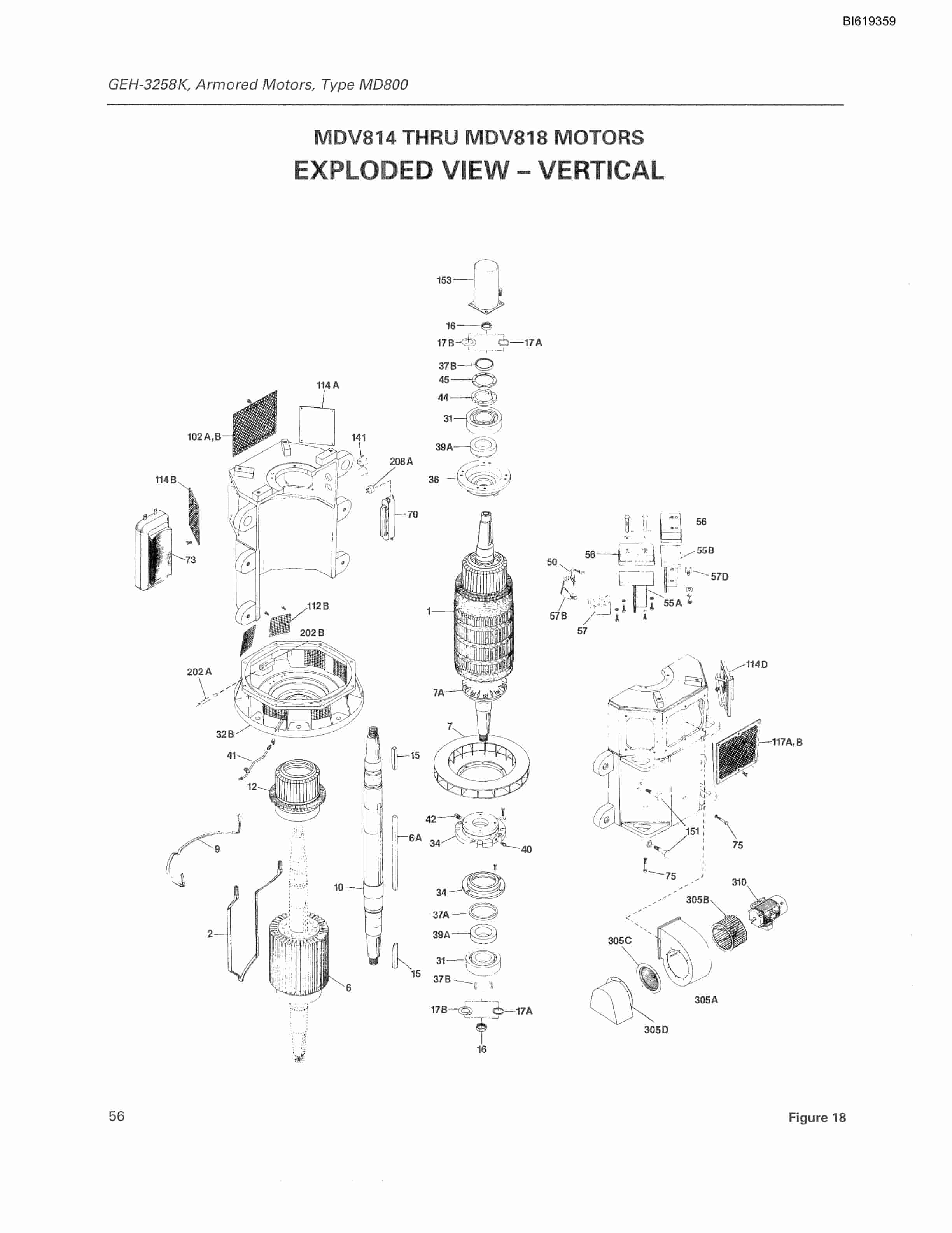 Bucyrus MD800 ArmOred Motors Technical Manual BI619359-5