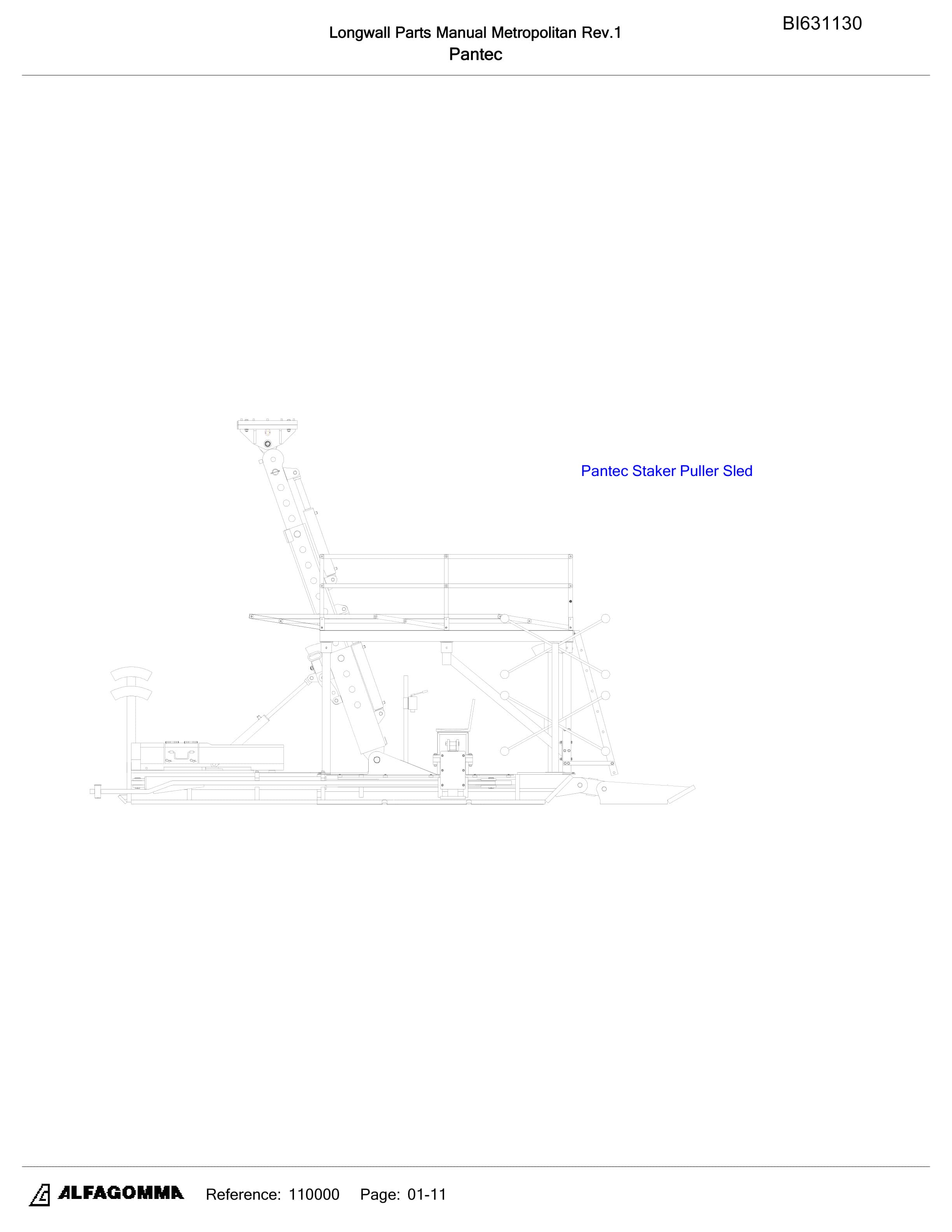 Bucyrus Metropolitan Longwall Parts Catalog BI631130-4