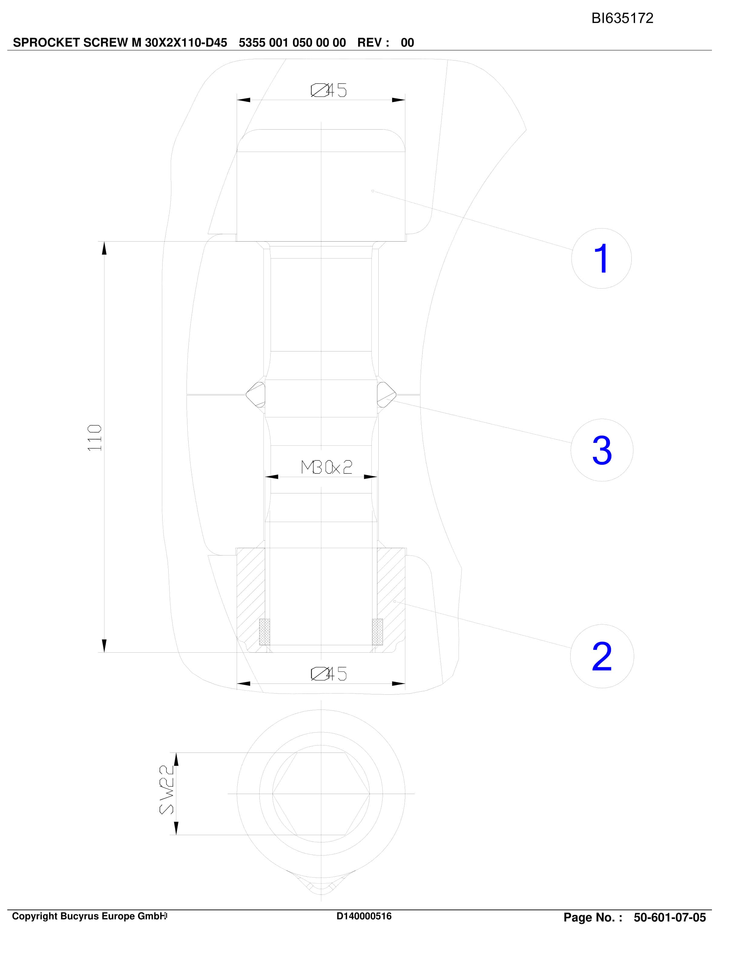 Bucyrus Mine GUOJIAHE LTCC Conveyor Parts Catalog BI635172-3
