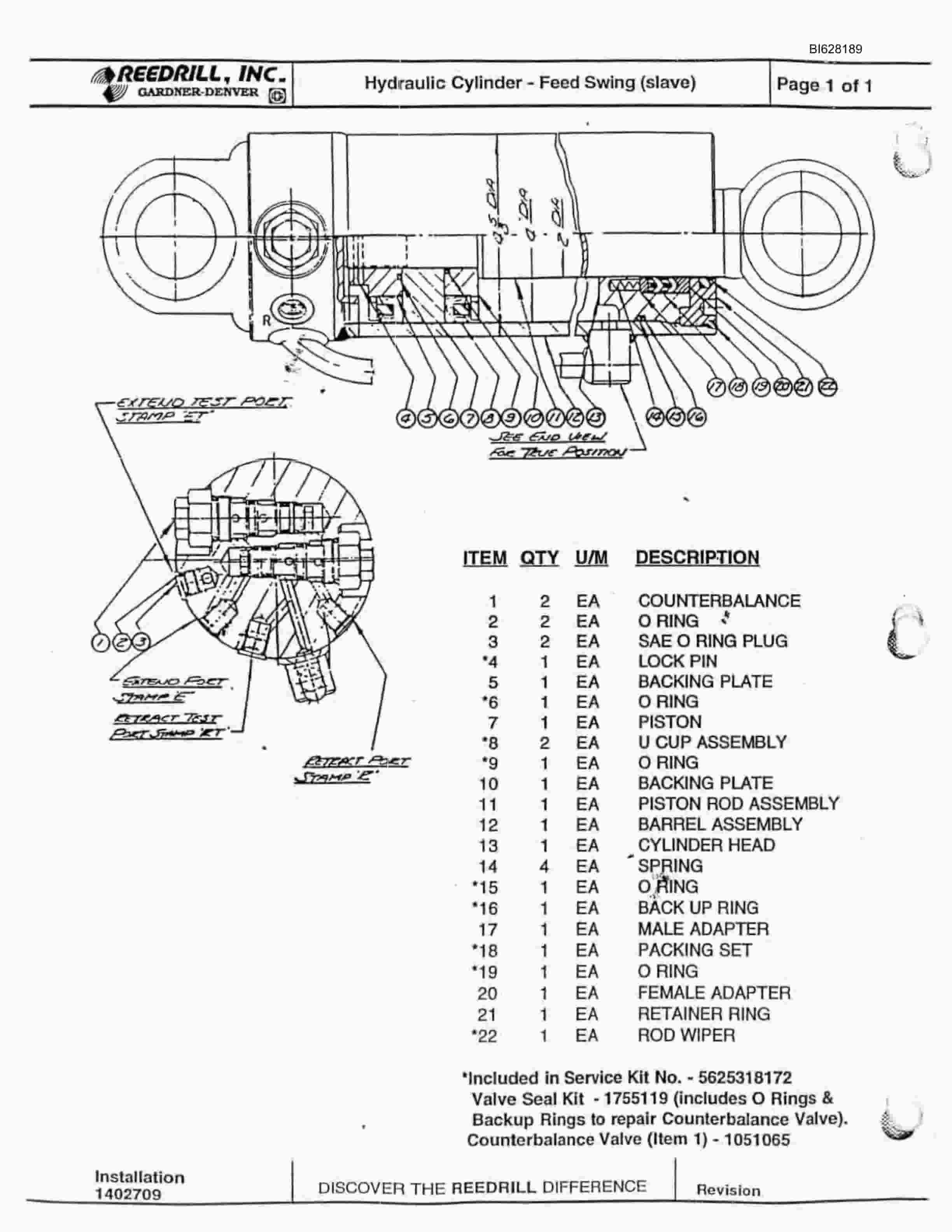 Bucyrus MK20HE Electric Hydraulic Jumbo Parts Catalog BI628189-3