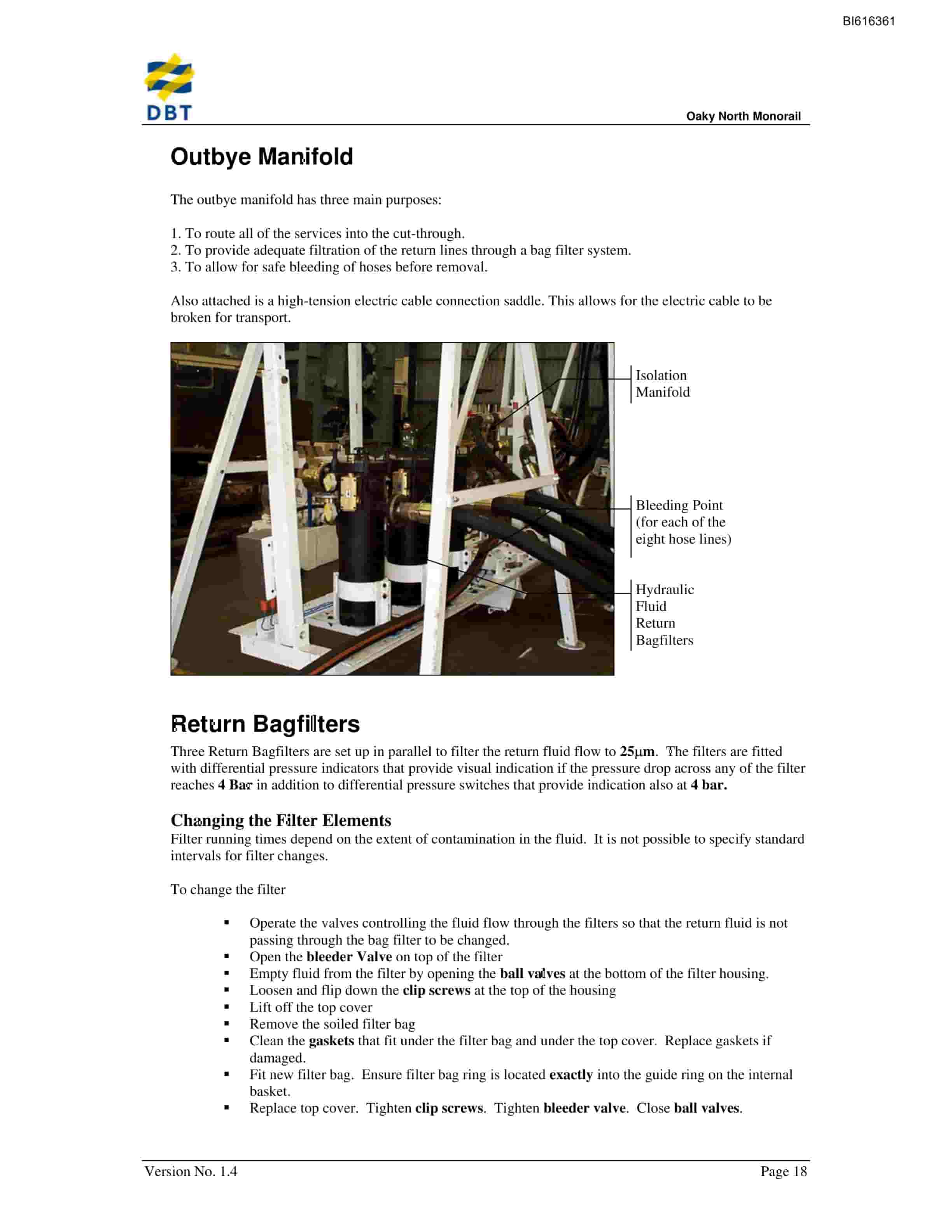 Bucyrus Monorail Technical Manual BI616361-5