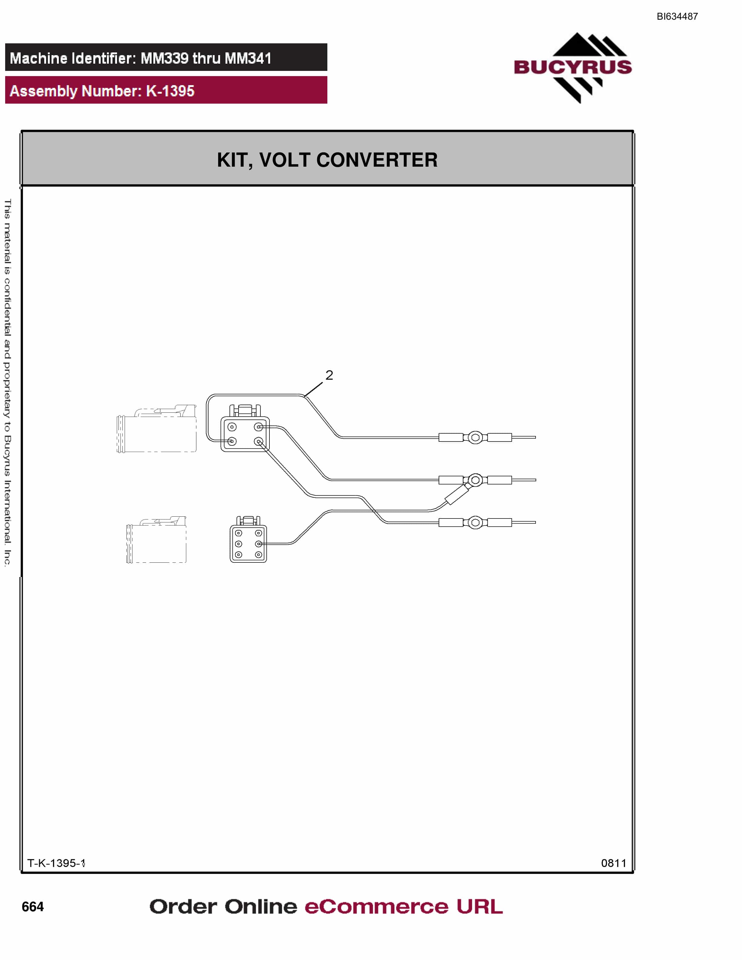 Bucyrus MT3300 AC Parts Catalog BI634487-3