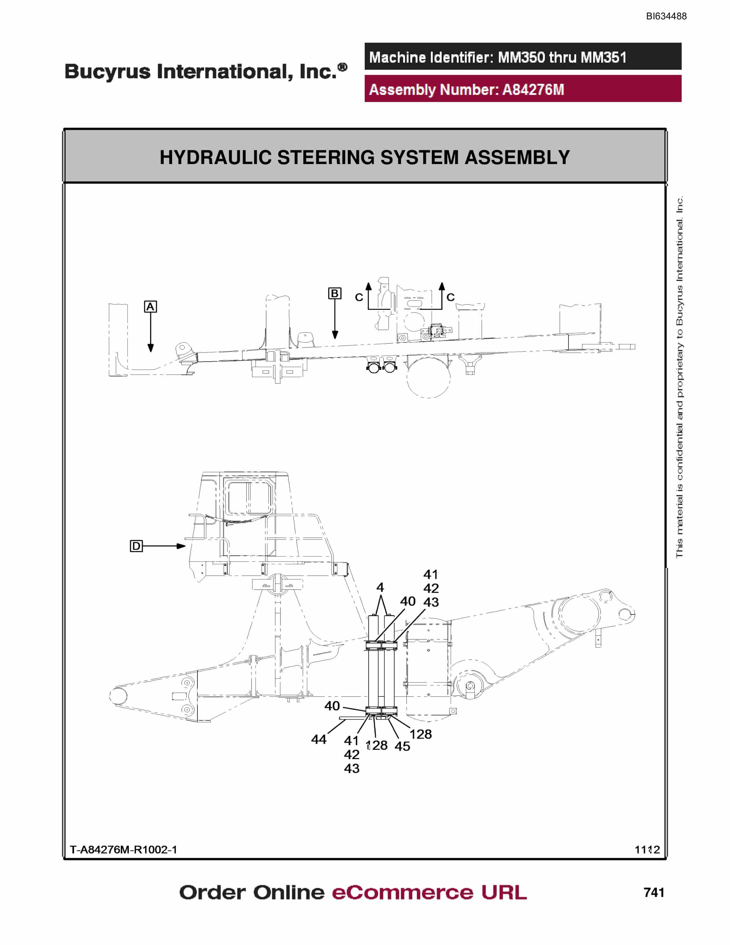 Bucyrus MT3300 AC Parts Catalog BI634488-4