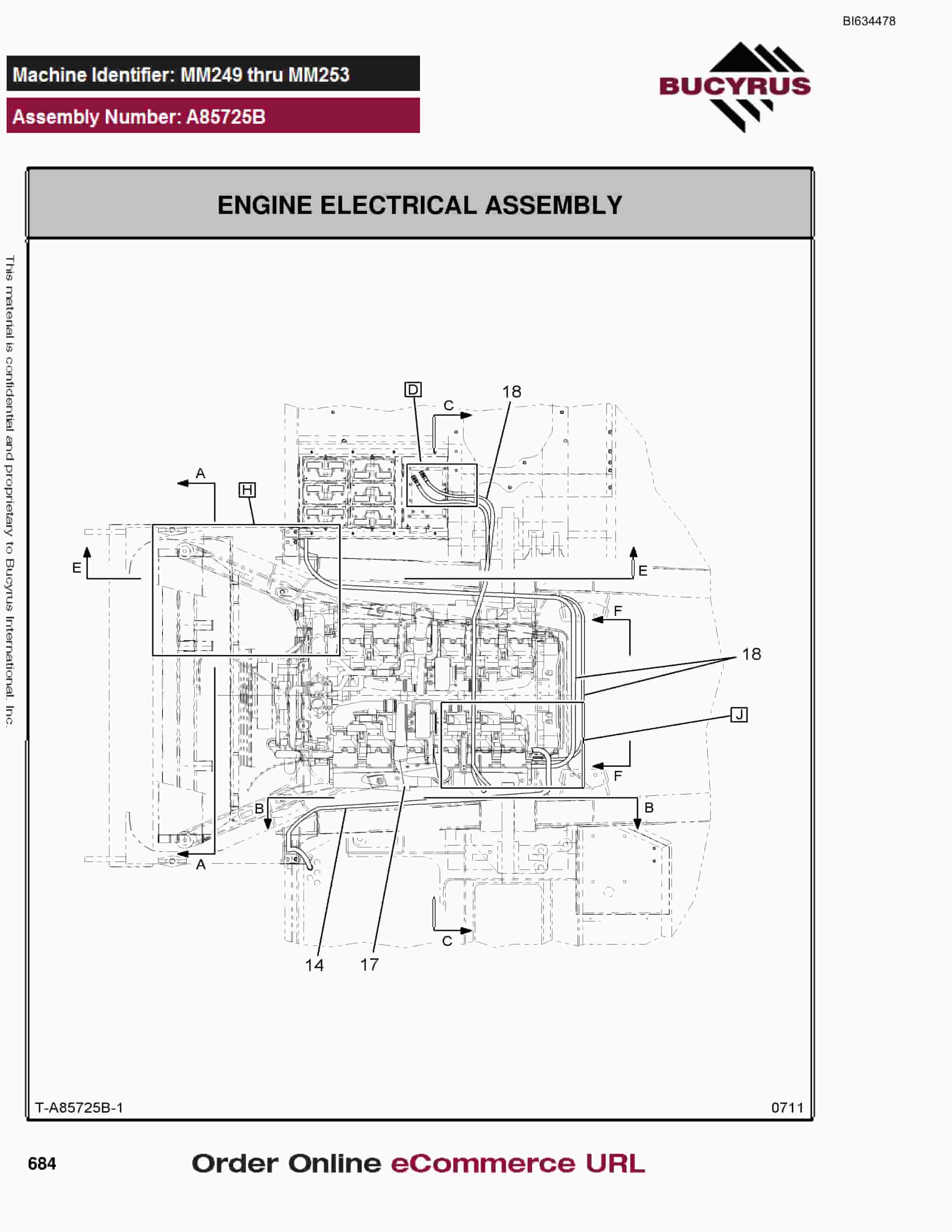 Bucyrus MT3300 Parts Catalog BI634478-3