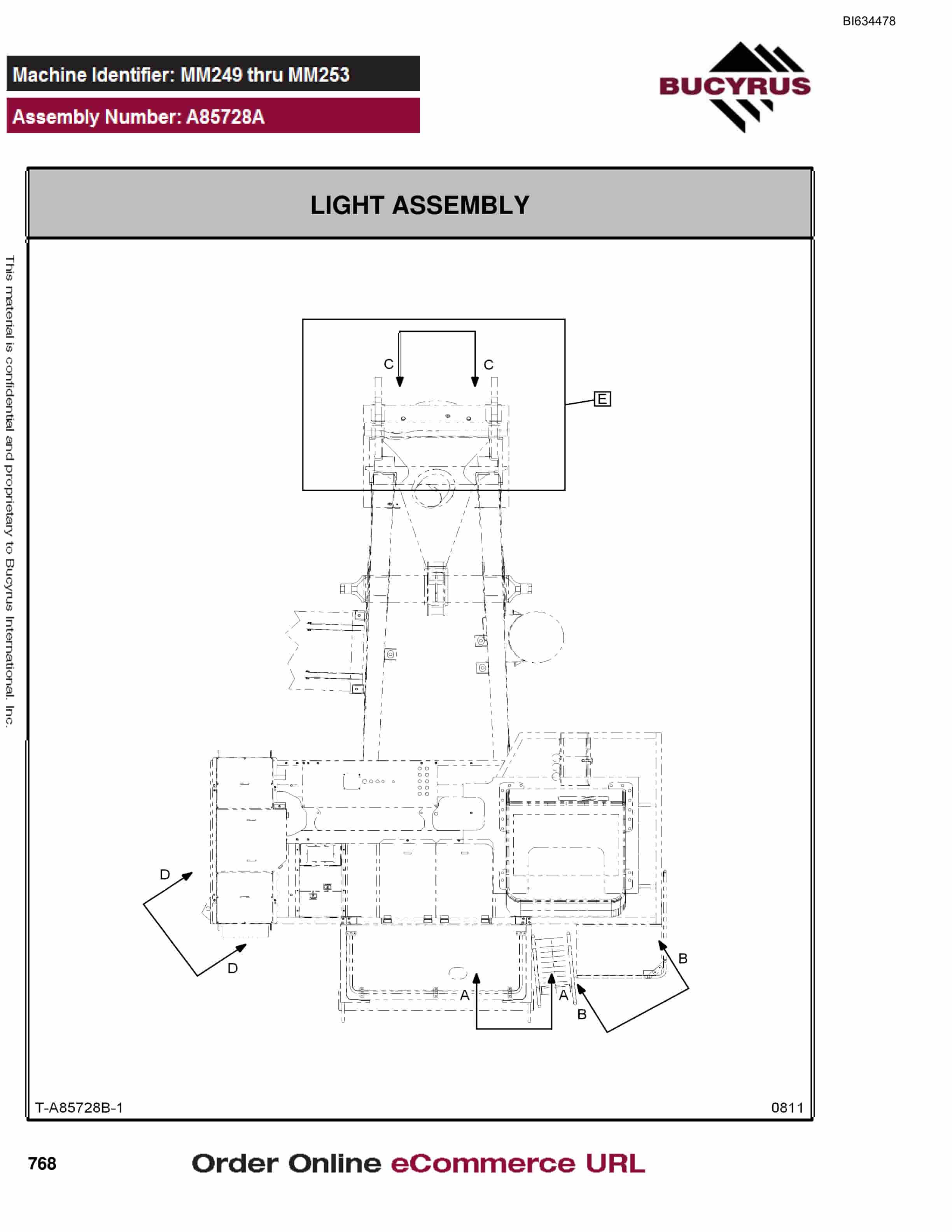 Bucyrus MT3300 Parts Catalog BI634478-4