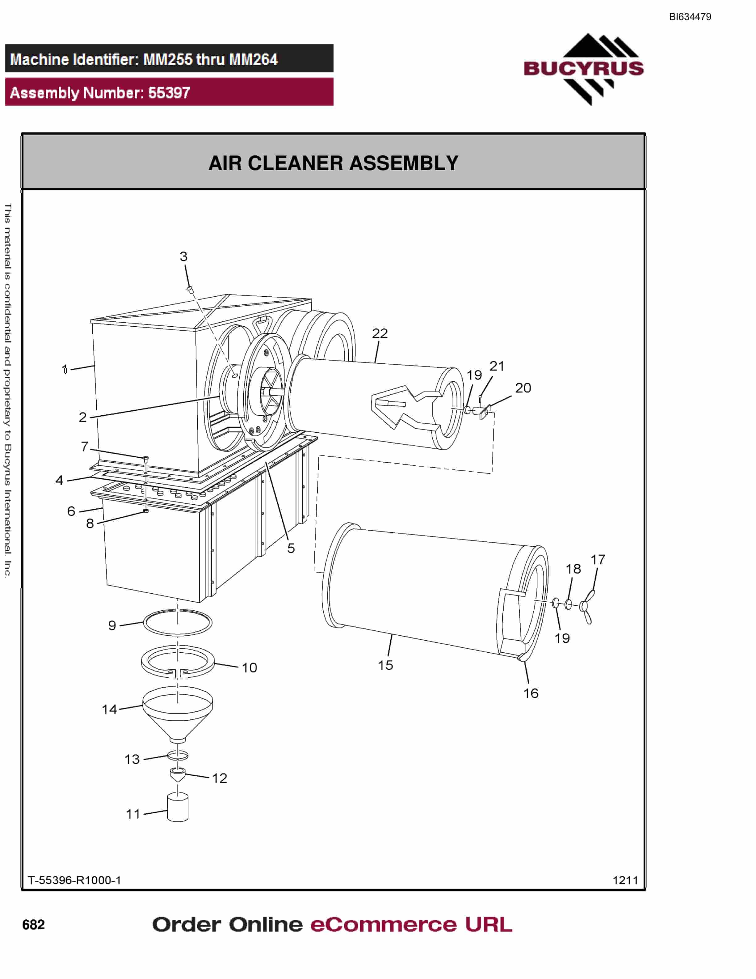 Bucyrus MT3300 Parts Catalog BI634479-3