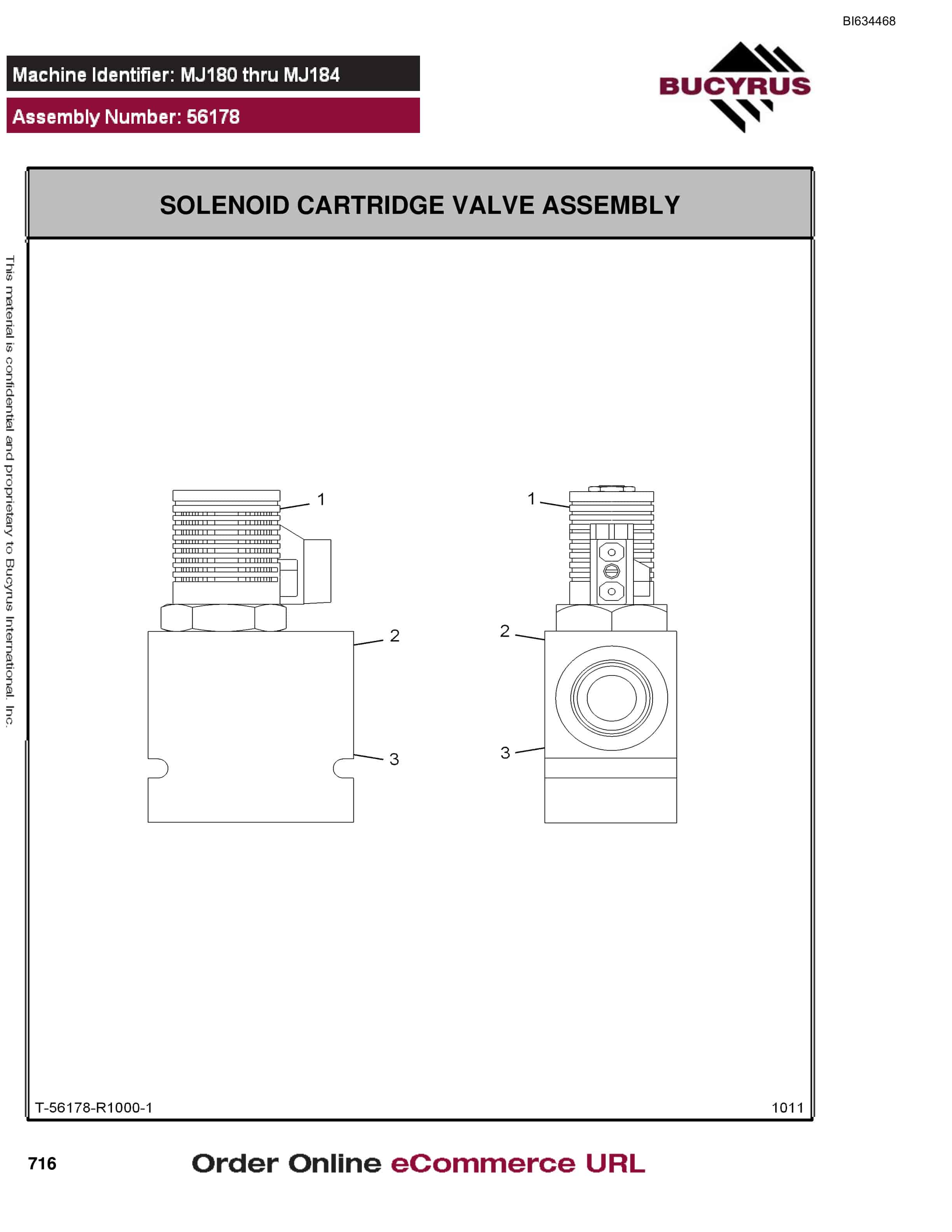 Bucyrus MT3700 AC Parts Catalog BI634468-4