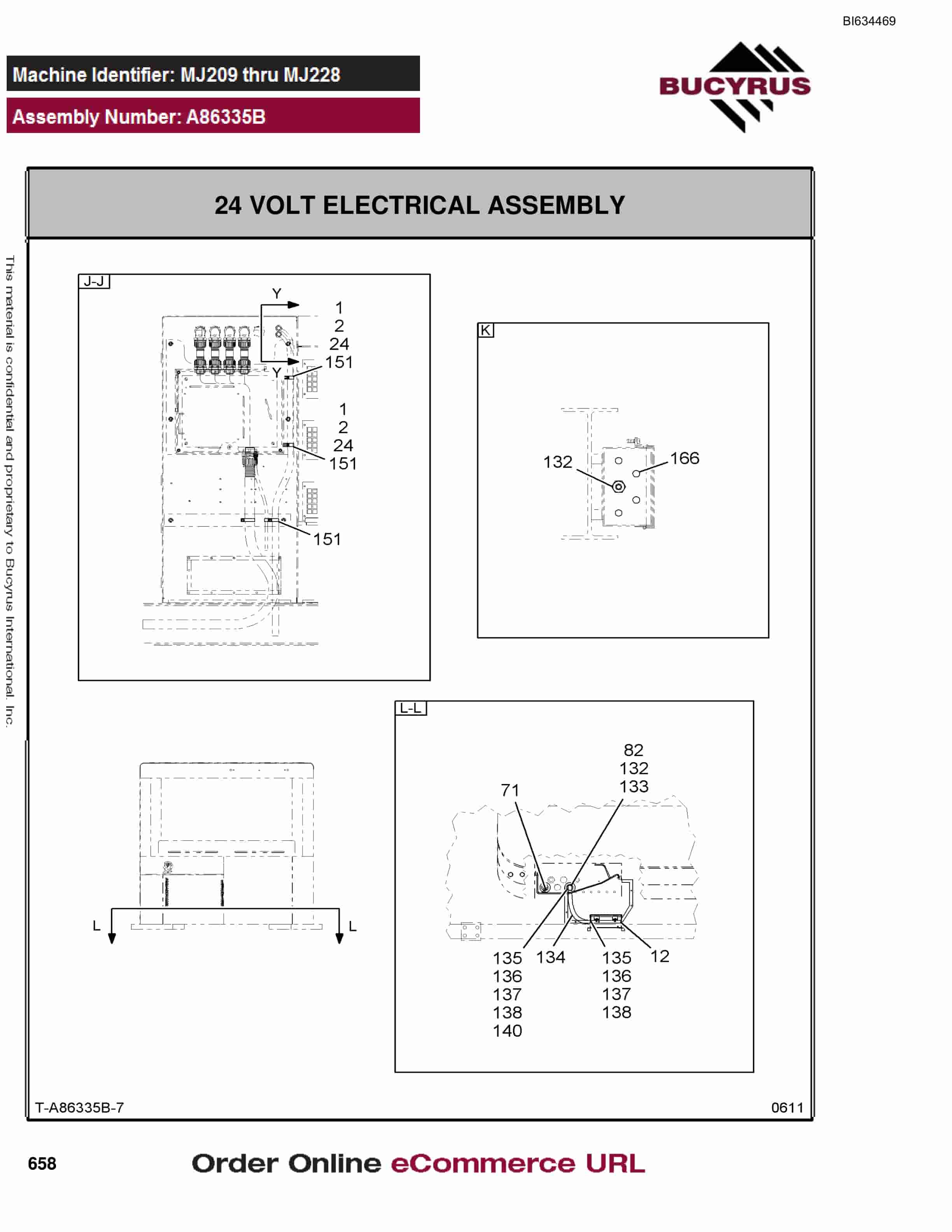 Bucyrus MT3700 AC Parts Catalog BI634469-3