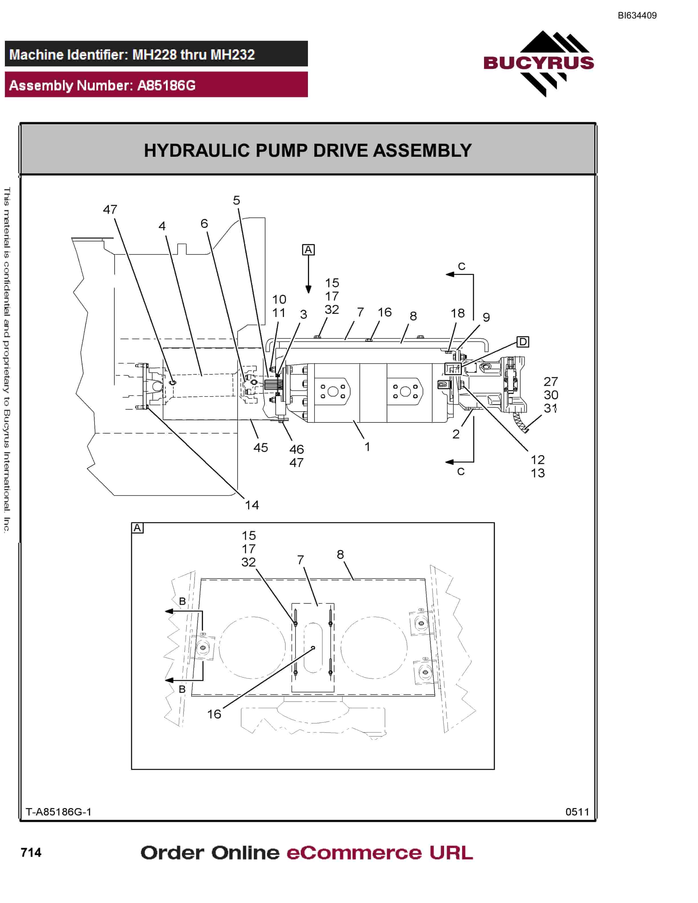 Bucyrus MT4400 AC Parts Catalog BI634409-4