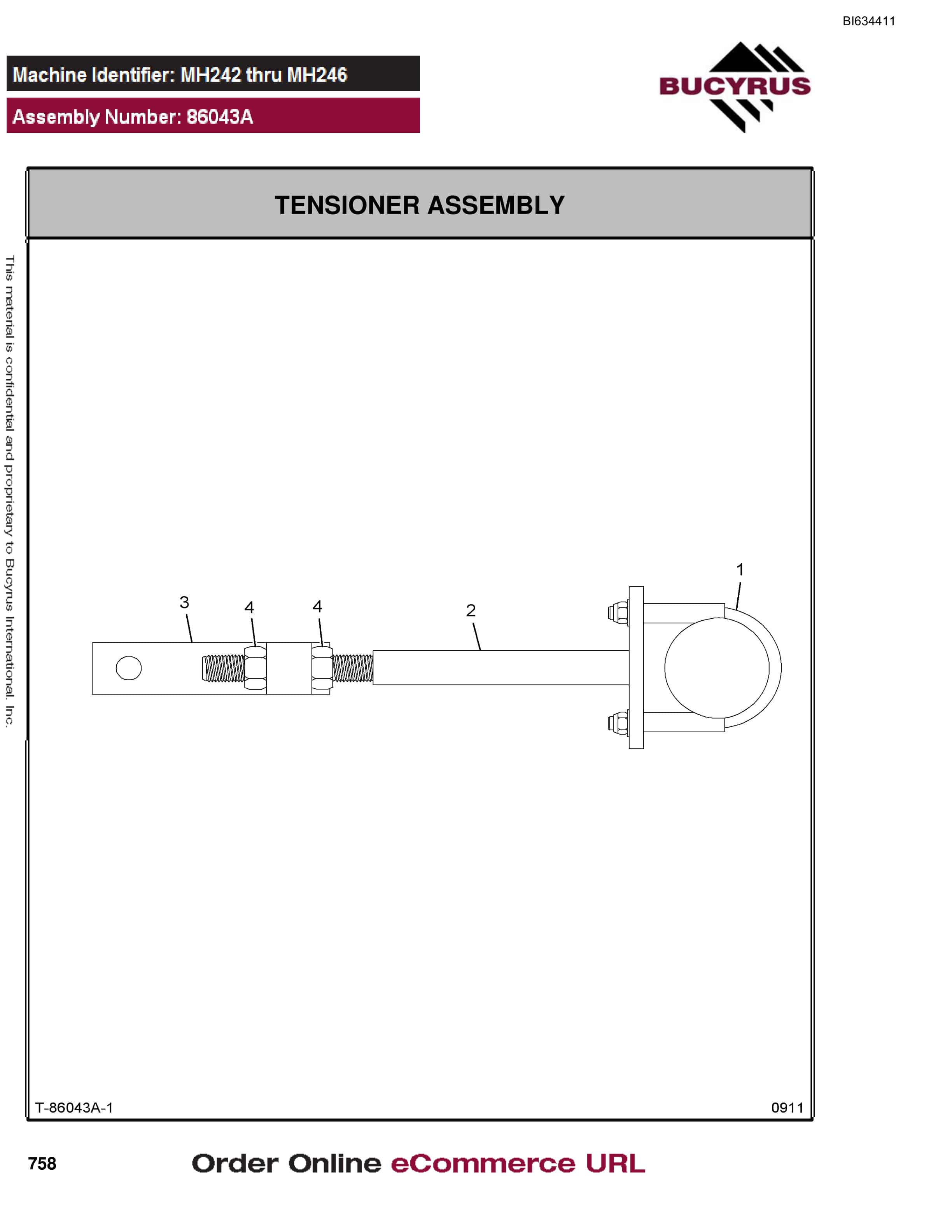 Bucyrus MT4400 AC Parts Catalog BI634411-5