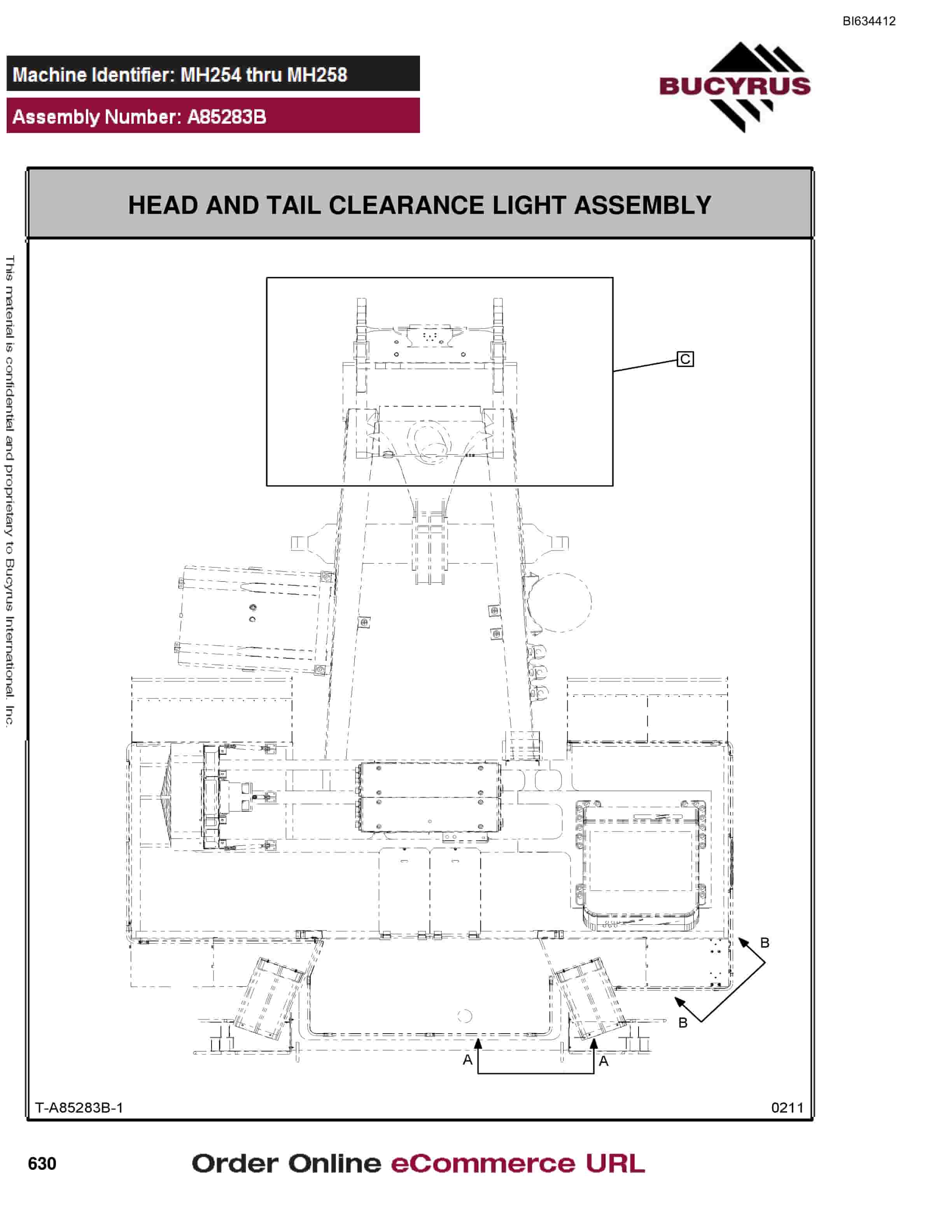 Bucyrus MT4400 AC Parts Catalog BI634412-3