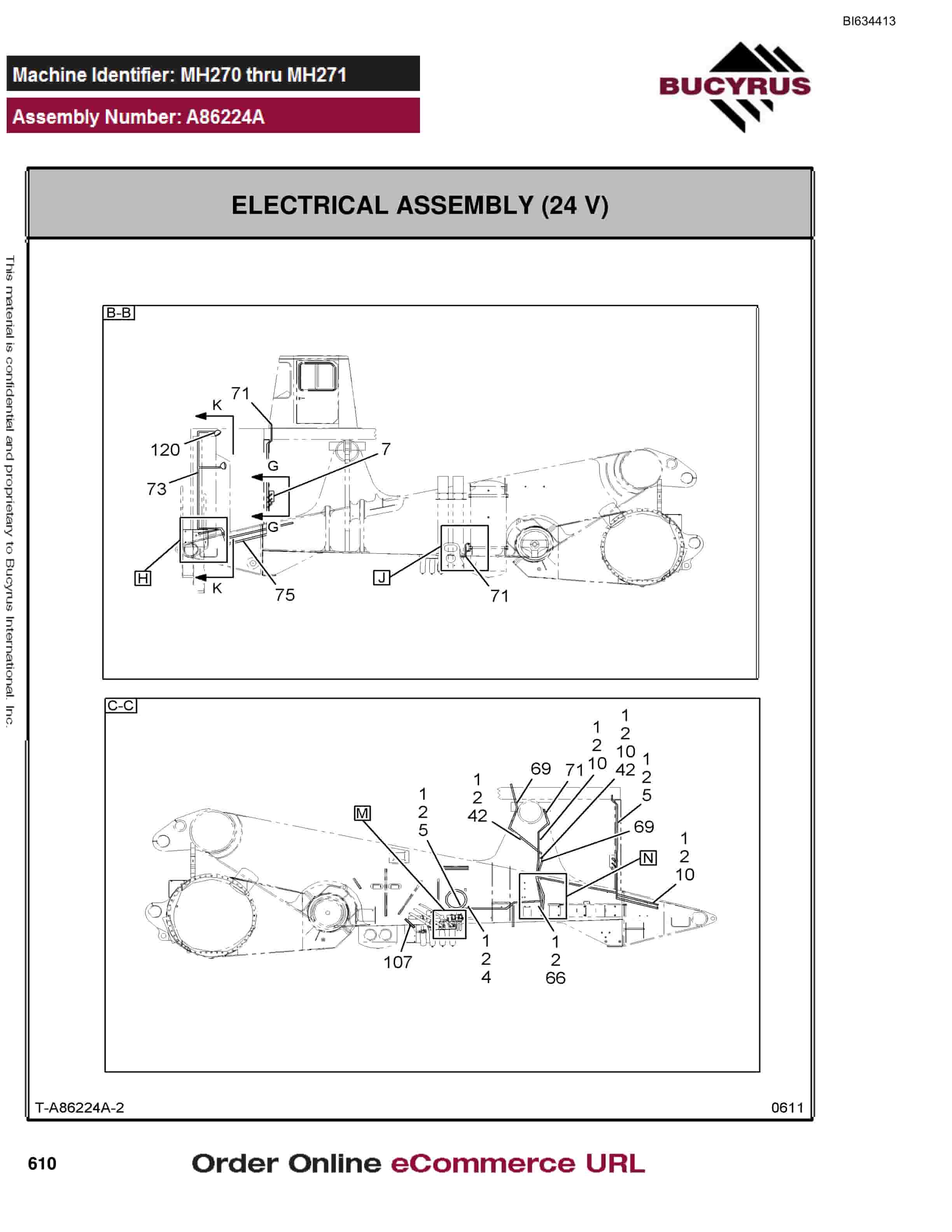 Bucyrus MT4400 AC Parts Catalog BI634413-3