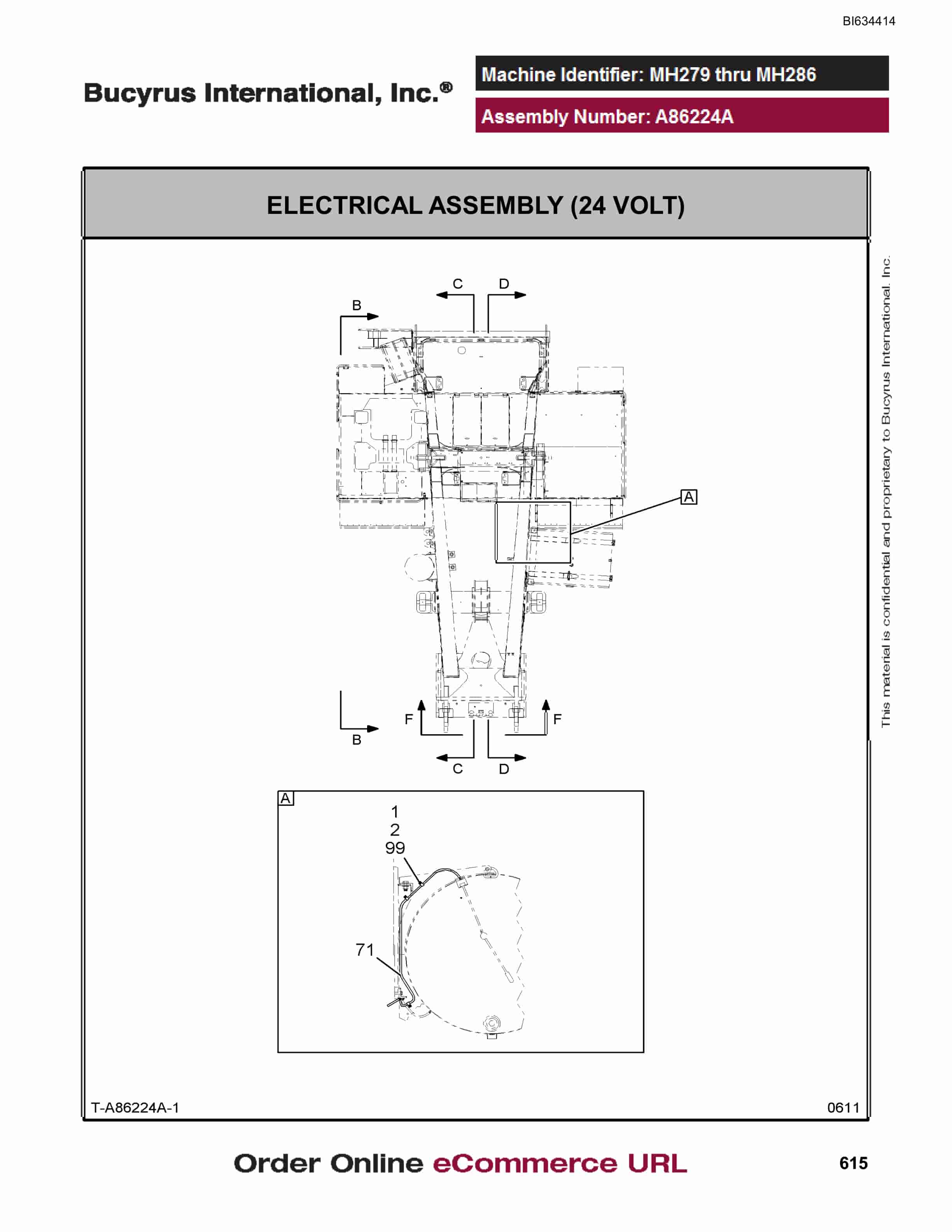 Bucyrus MT4400 AC Parts Catalog BI634414-3