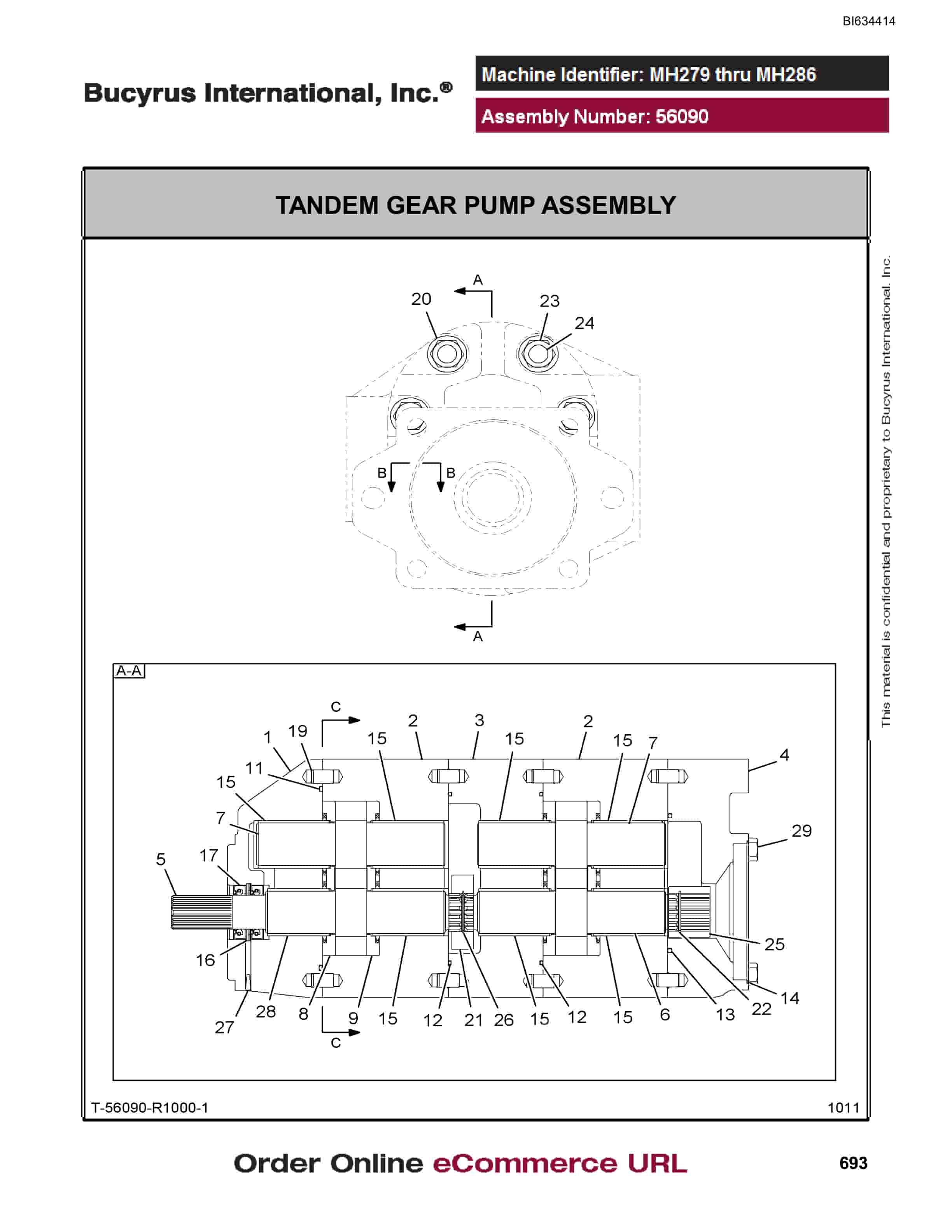 Bucyrus MT4400 AC Parts Catalog BI634414-4