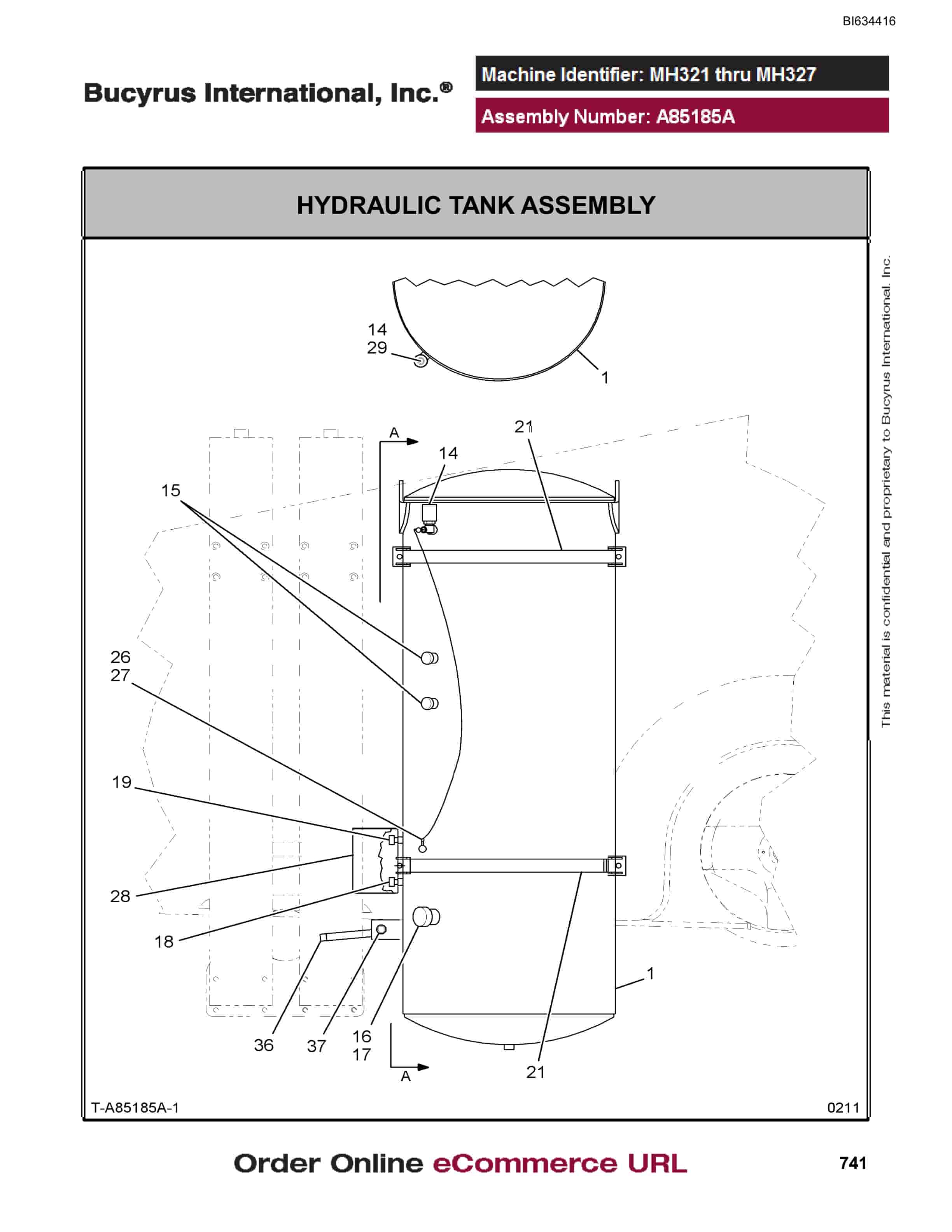 Bucyrus MT4400 AC Parts Catalog BI634416-4