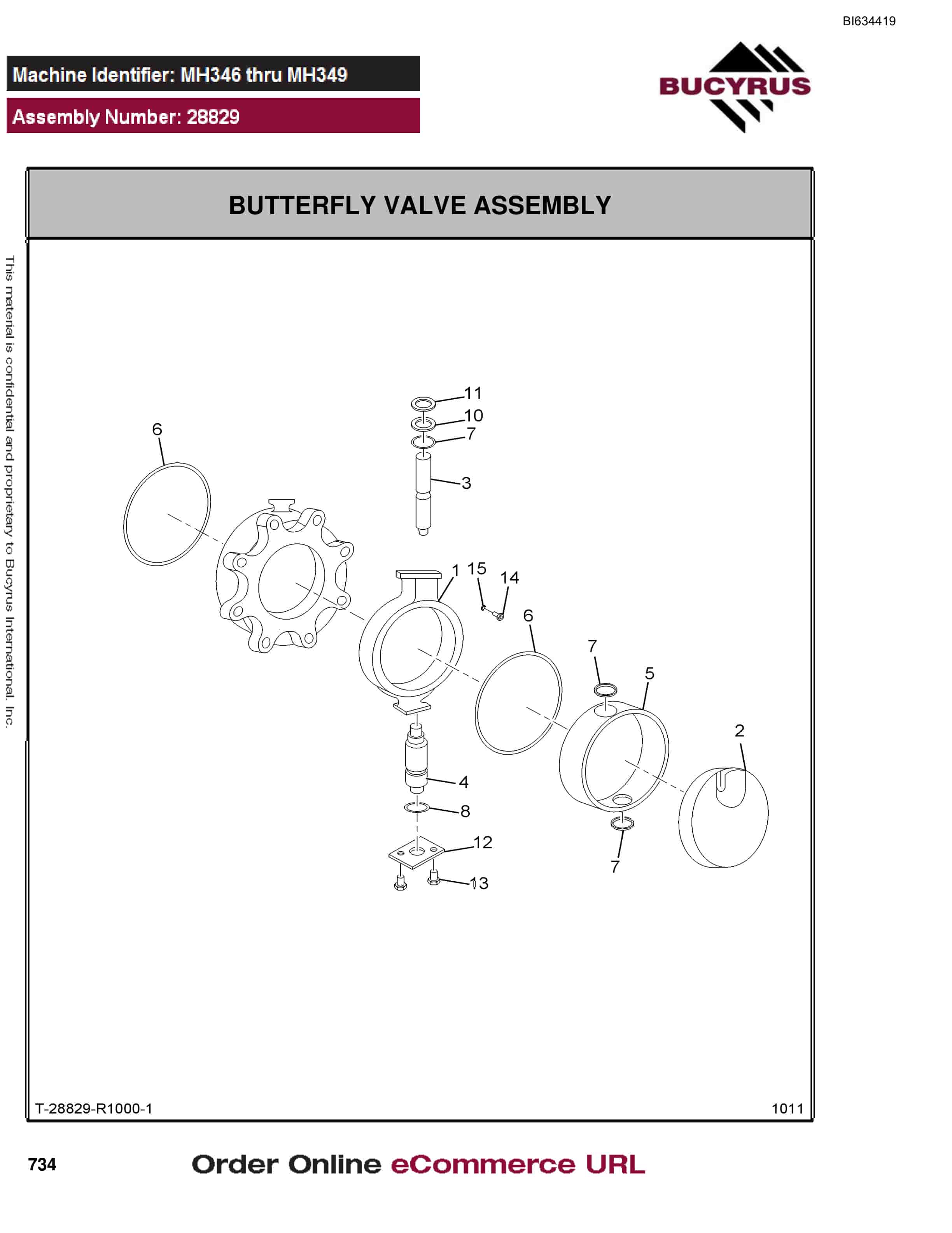 Bucyrus MT4400 AC Parts Catalog BI634419-4
