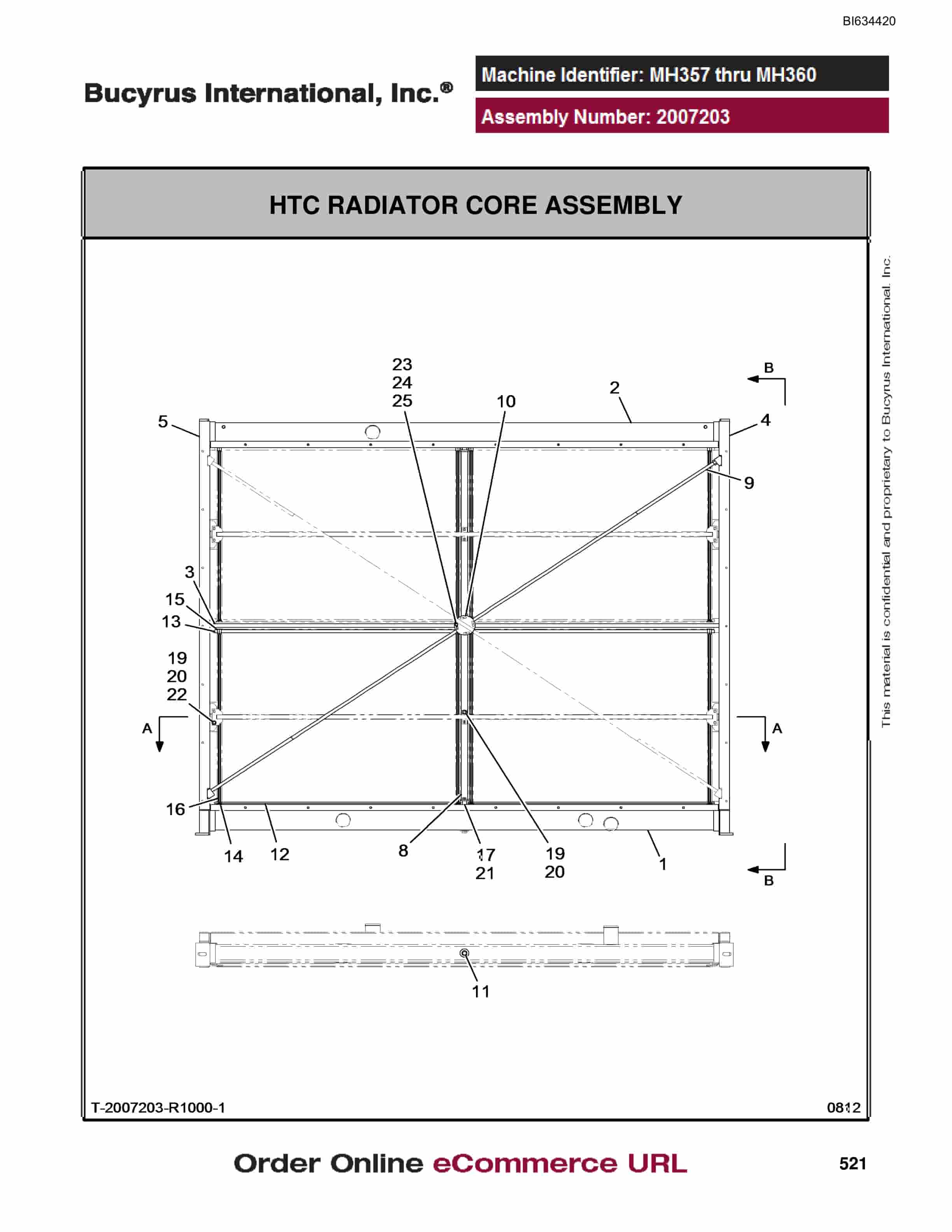 Bucyrus MT4400 AC Parts Catalog BI634420-2