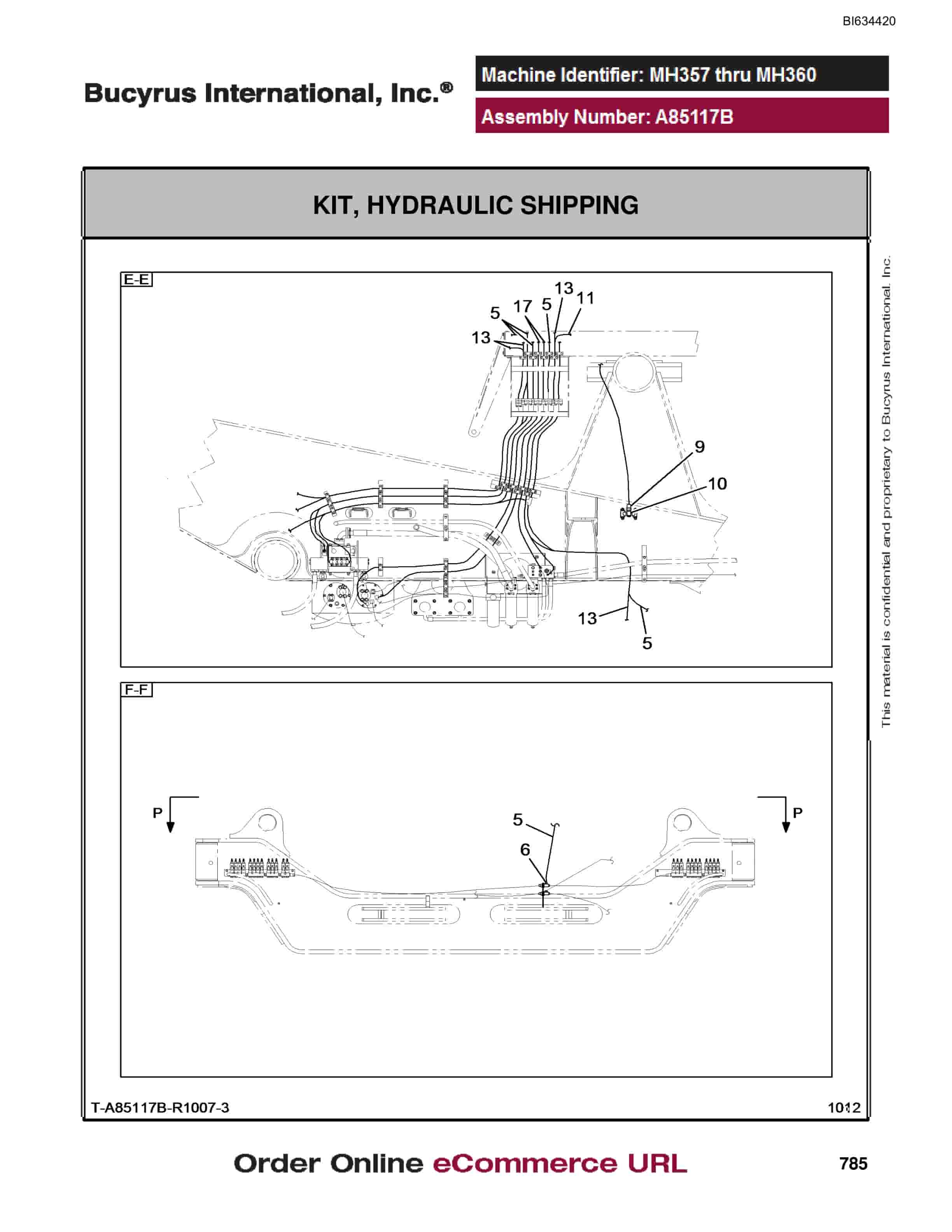 Bucyrus MT4400 AC Parts Catalog BI634420-4