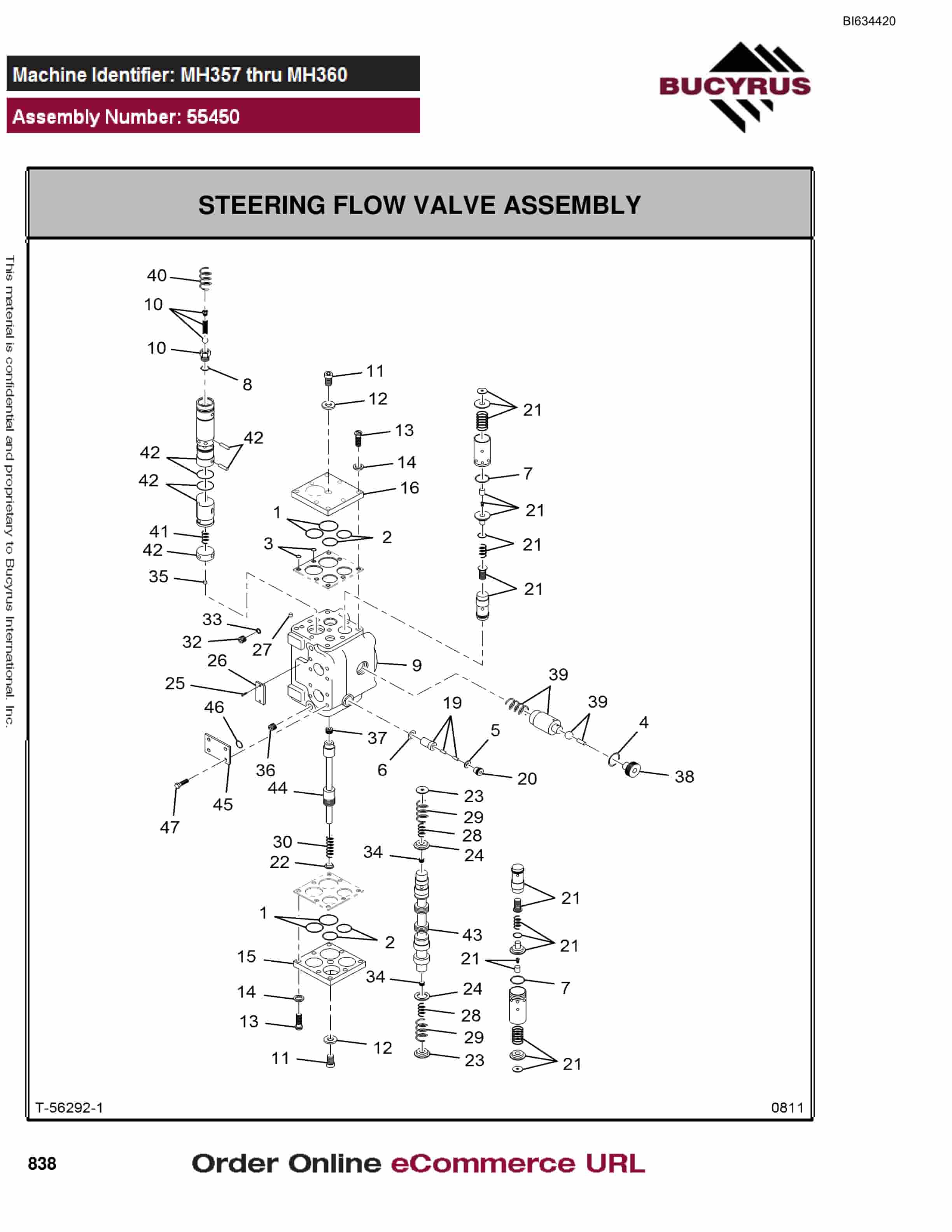 Bucyrus MT4400 AC Parts Catalog BI634420-5