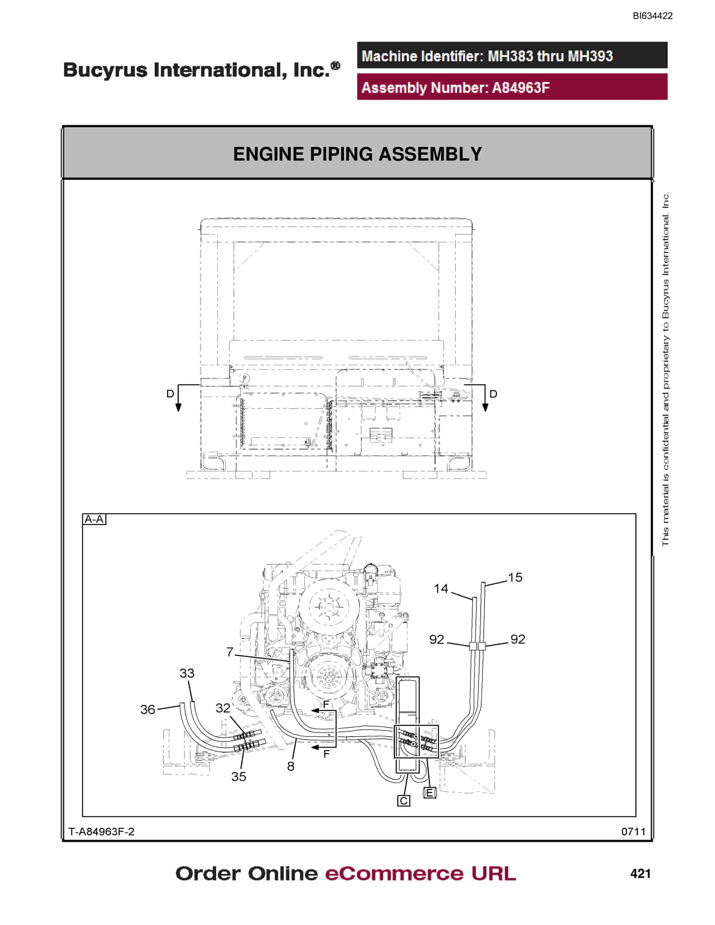 Bucyrus MT4400 AC Parts Catalog BI634422-2