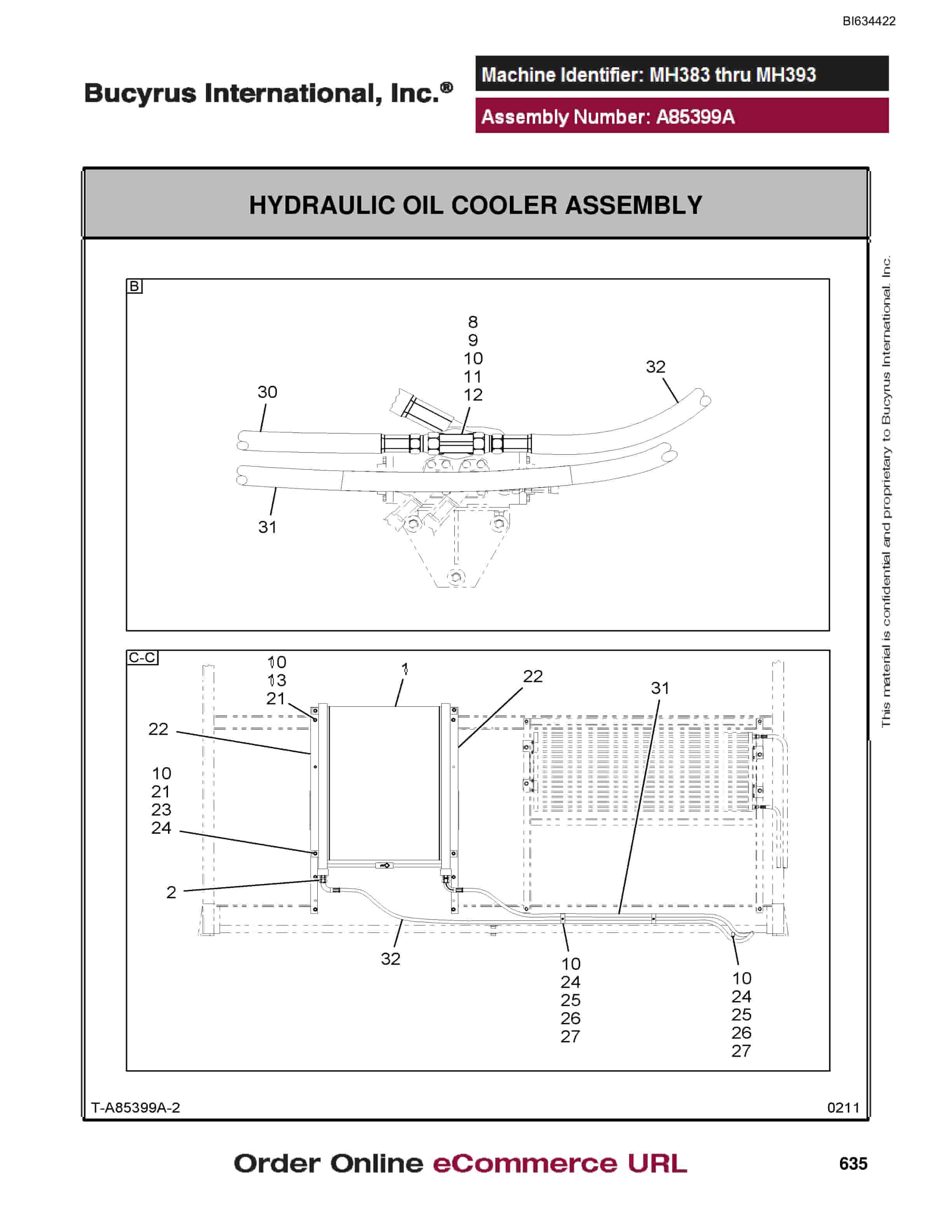 Bucyrus MT4400 AC Parts Catalog BI634422-4