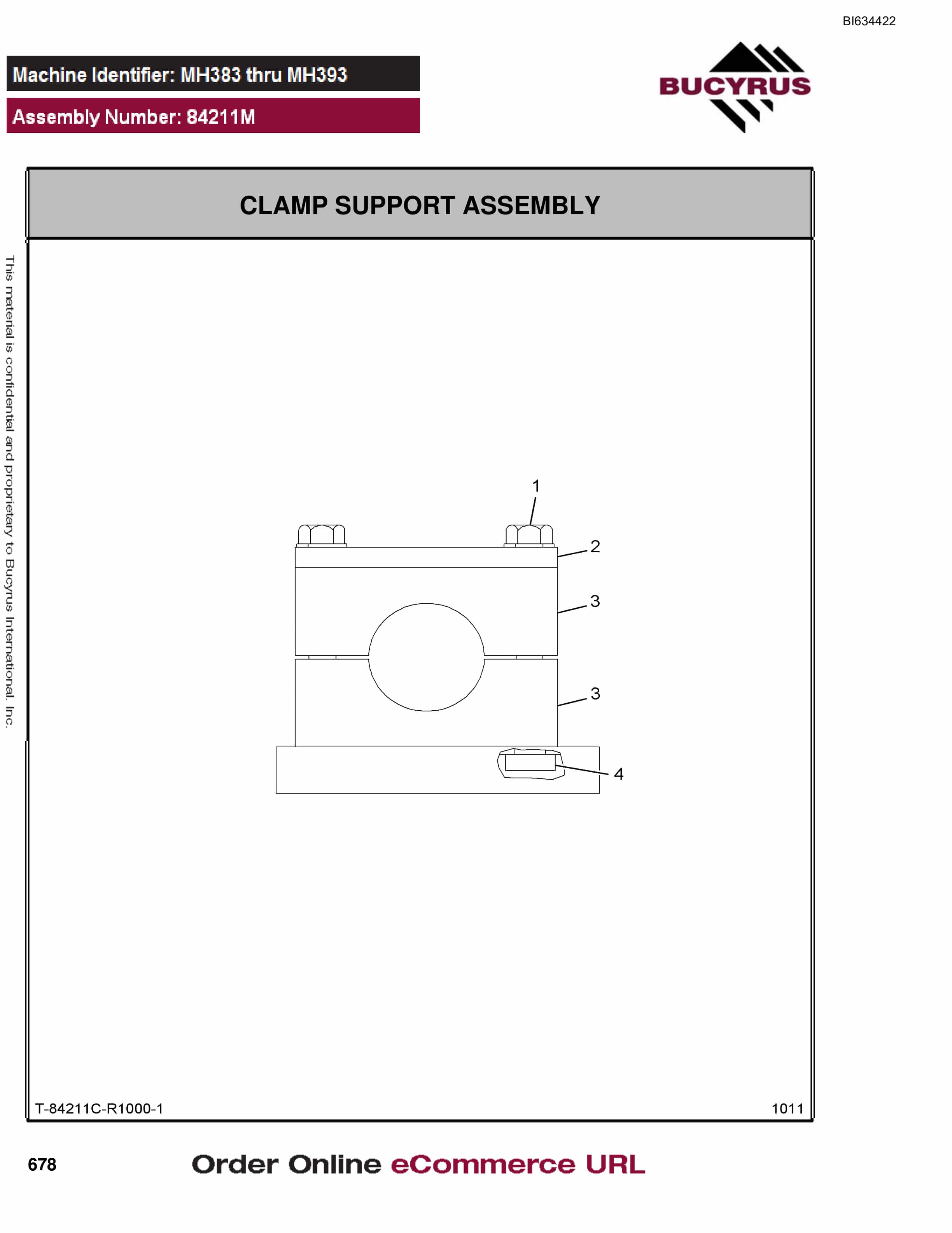 Bucyrus MT4400 AC Parts Catalog BI634422-5