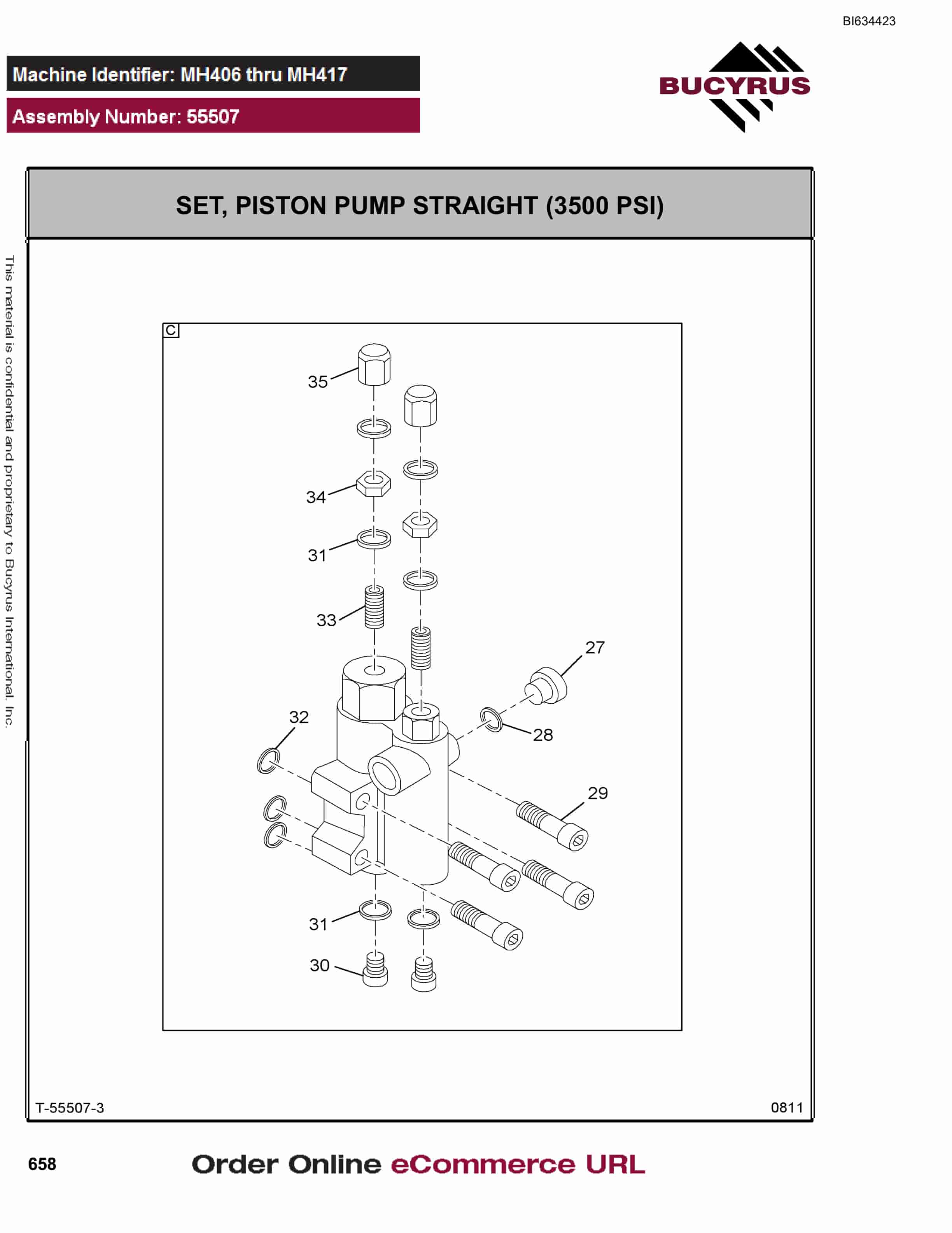 Bucyrus MT4400 AC Parts Catalog BI634423-4