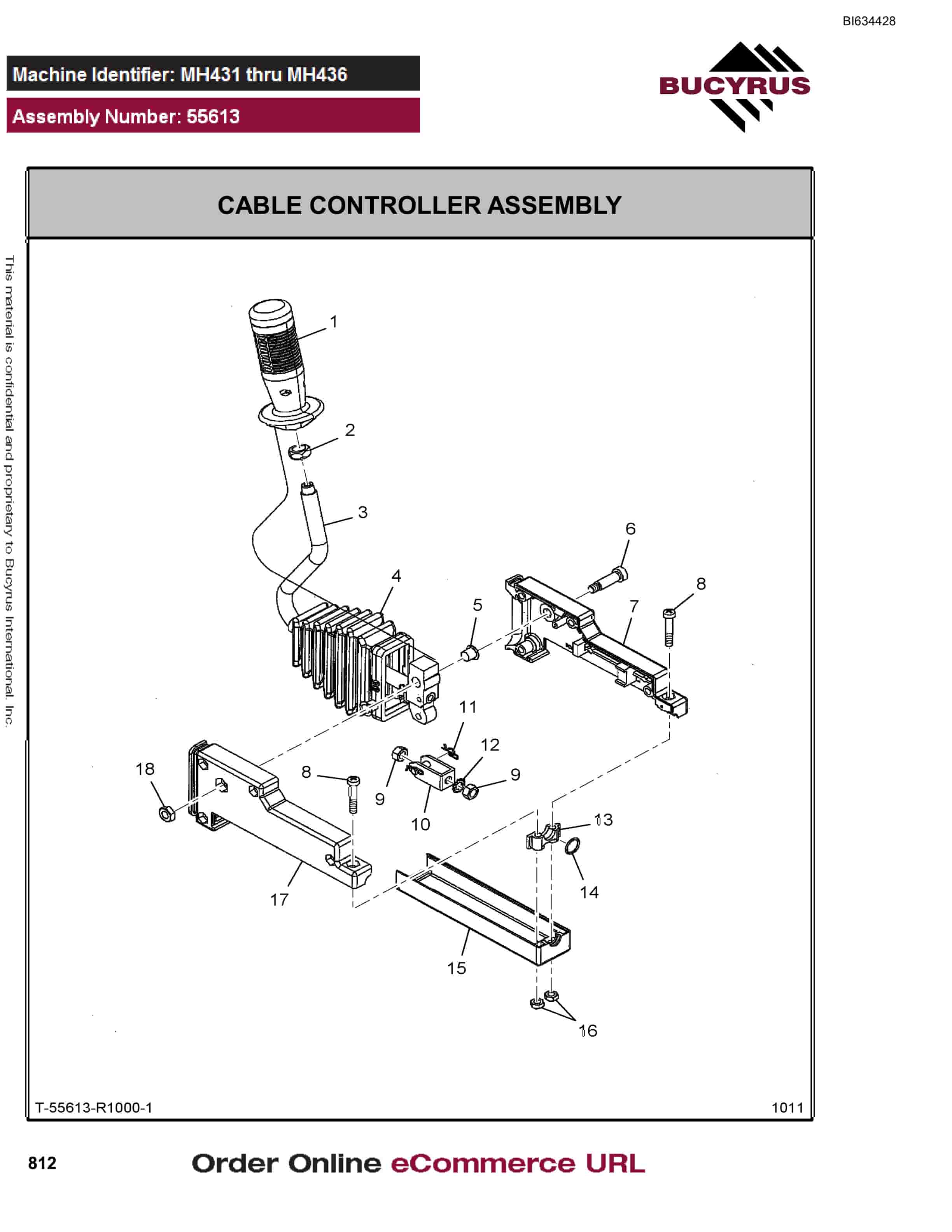 Bucyrus MT4400 AC Parts Catalog BI634428-5