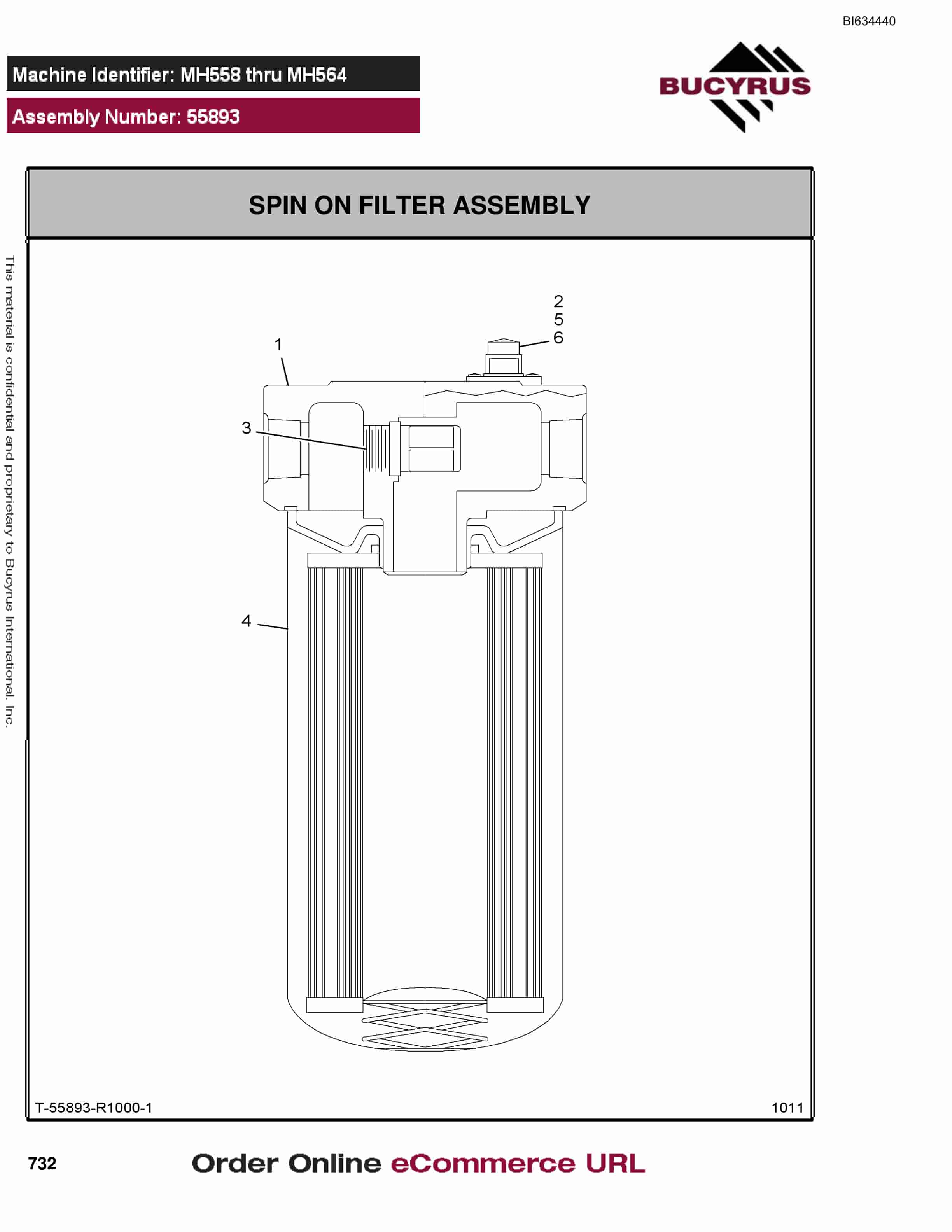 Bucyrus MT4400 AC Parts Catalog BI634440-4