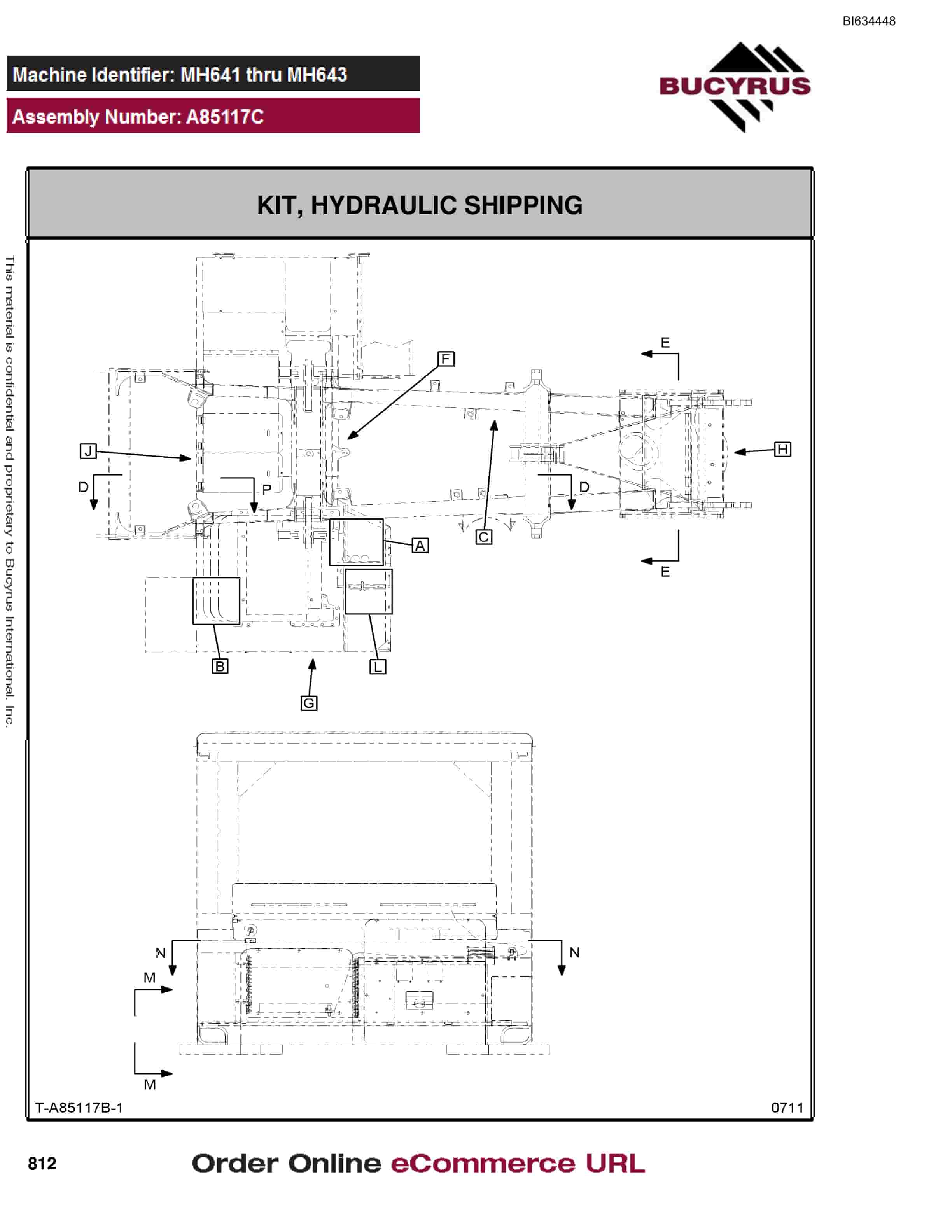 Bucyrus MT4400 AC Parts Catalog BI634448-4