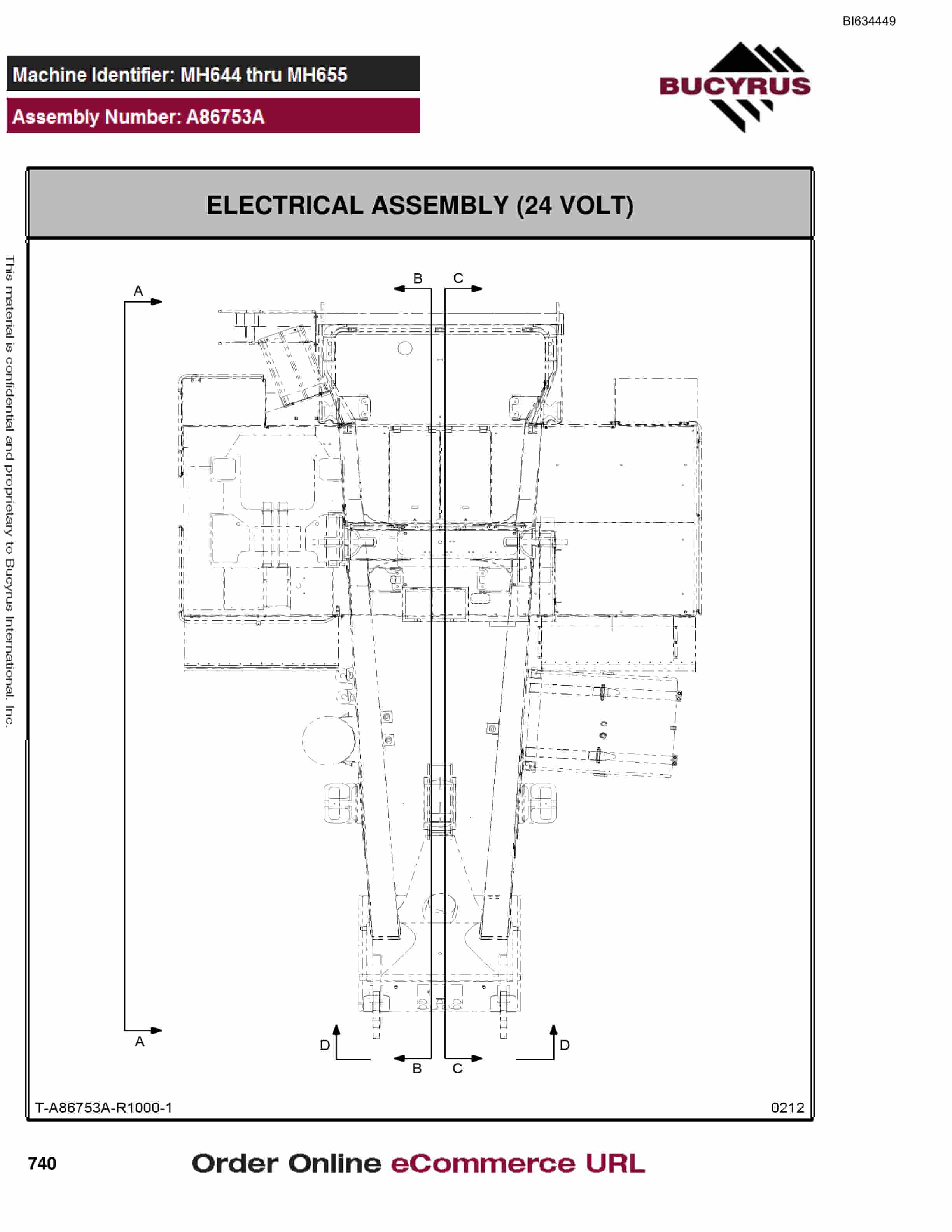 Bucyrus MT4400 AC Parts Catalog BI634449-3