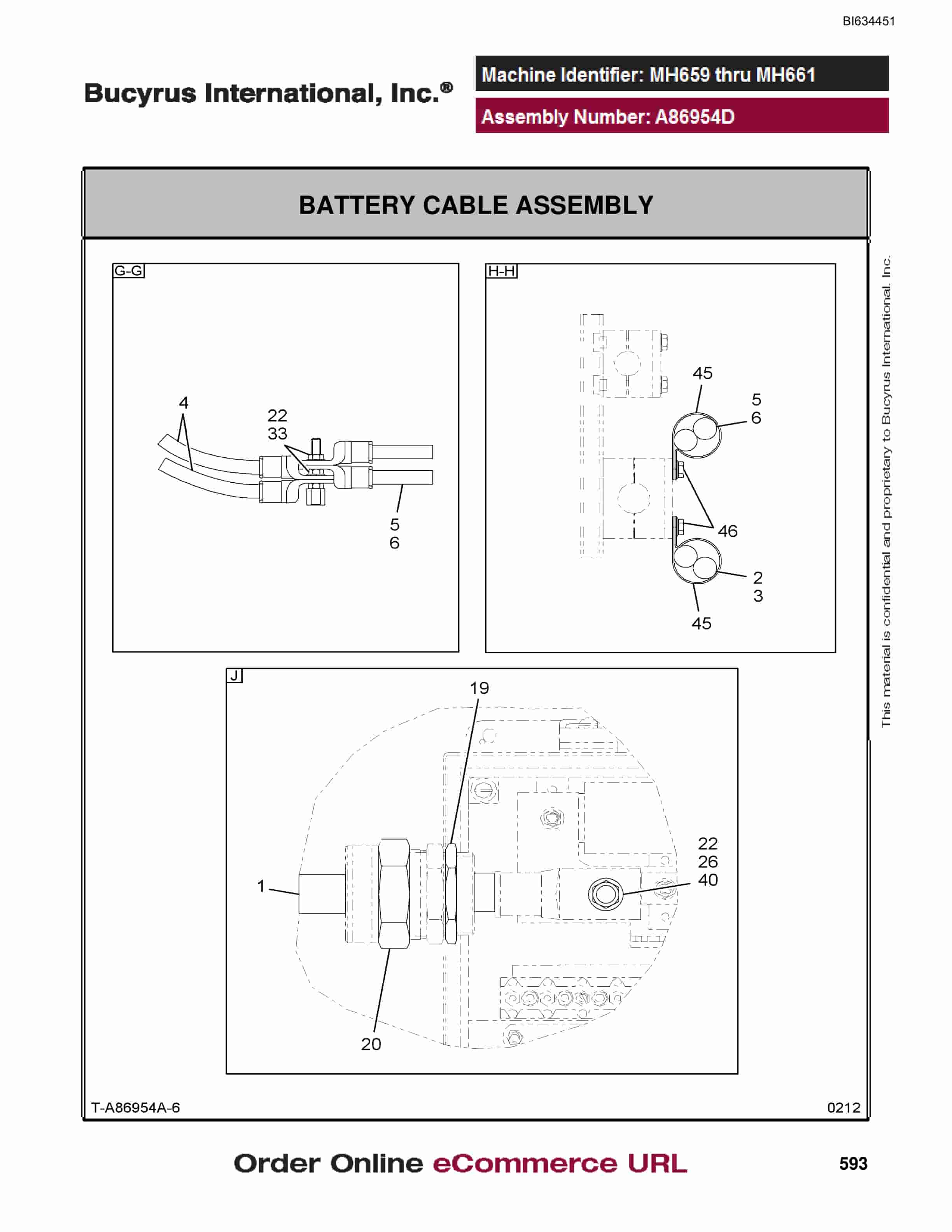 Bucyrus MT4400 AC Parts Catalog BI634451-2