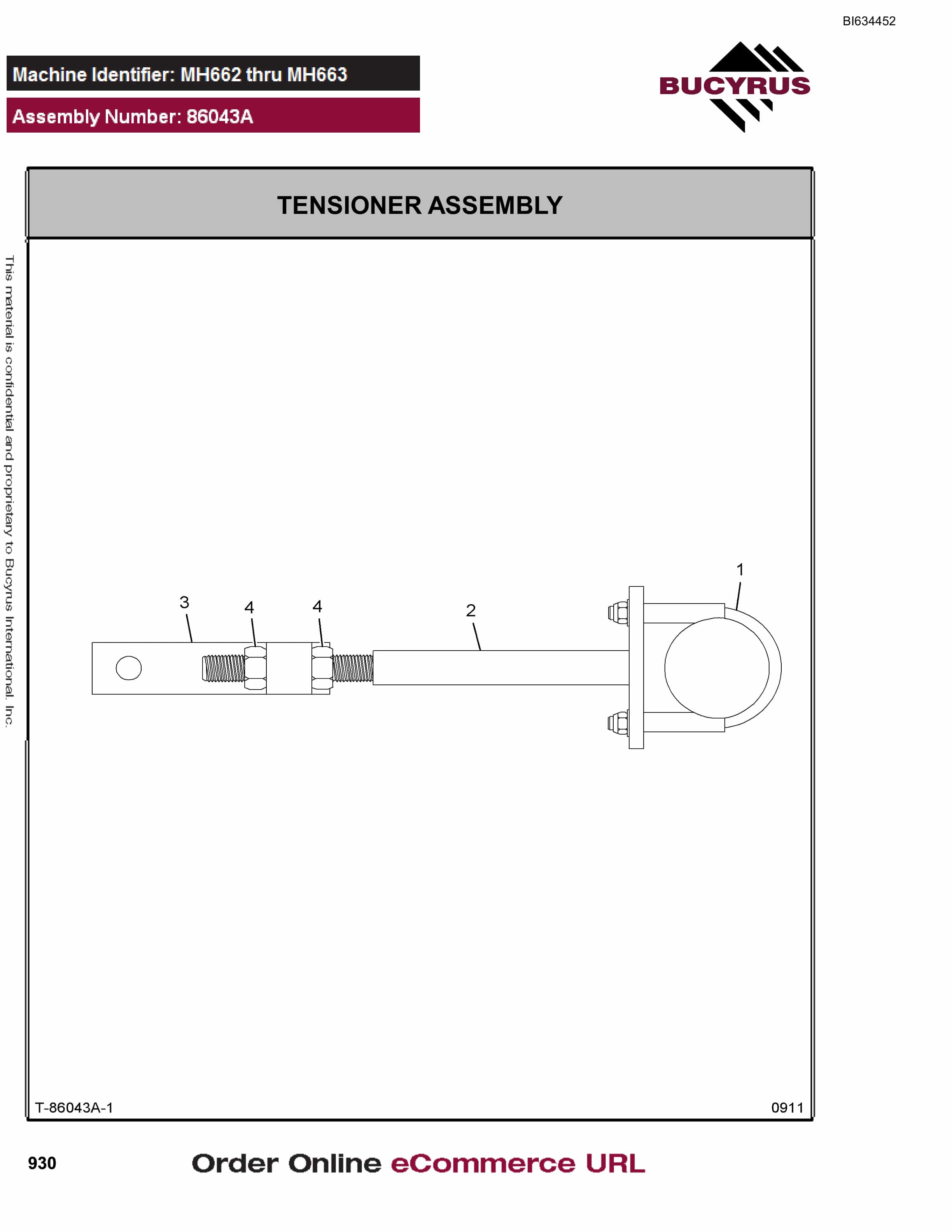 Bucyrus MT4400 AC Parts Catalog BI634452-5