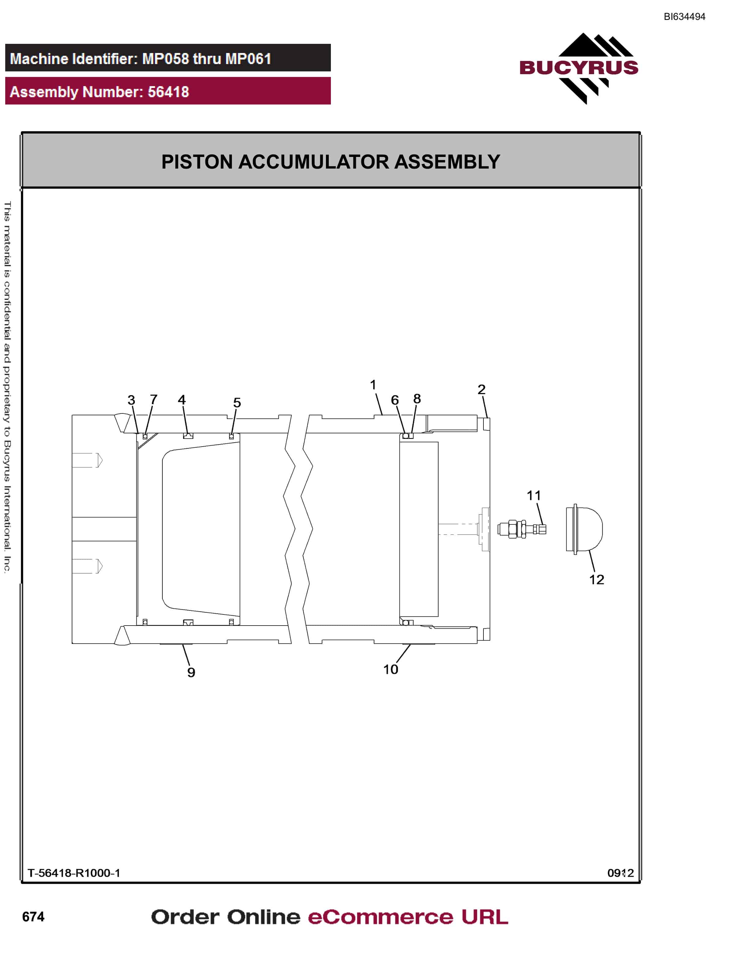 Bucyrus MT5500 Parts Catalog BI634494-5