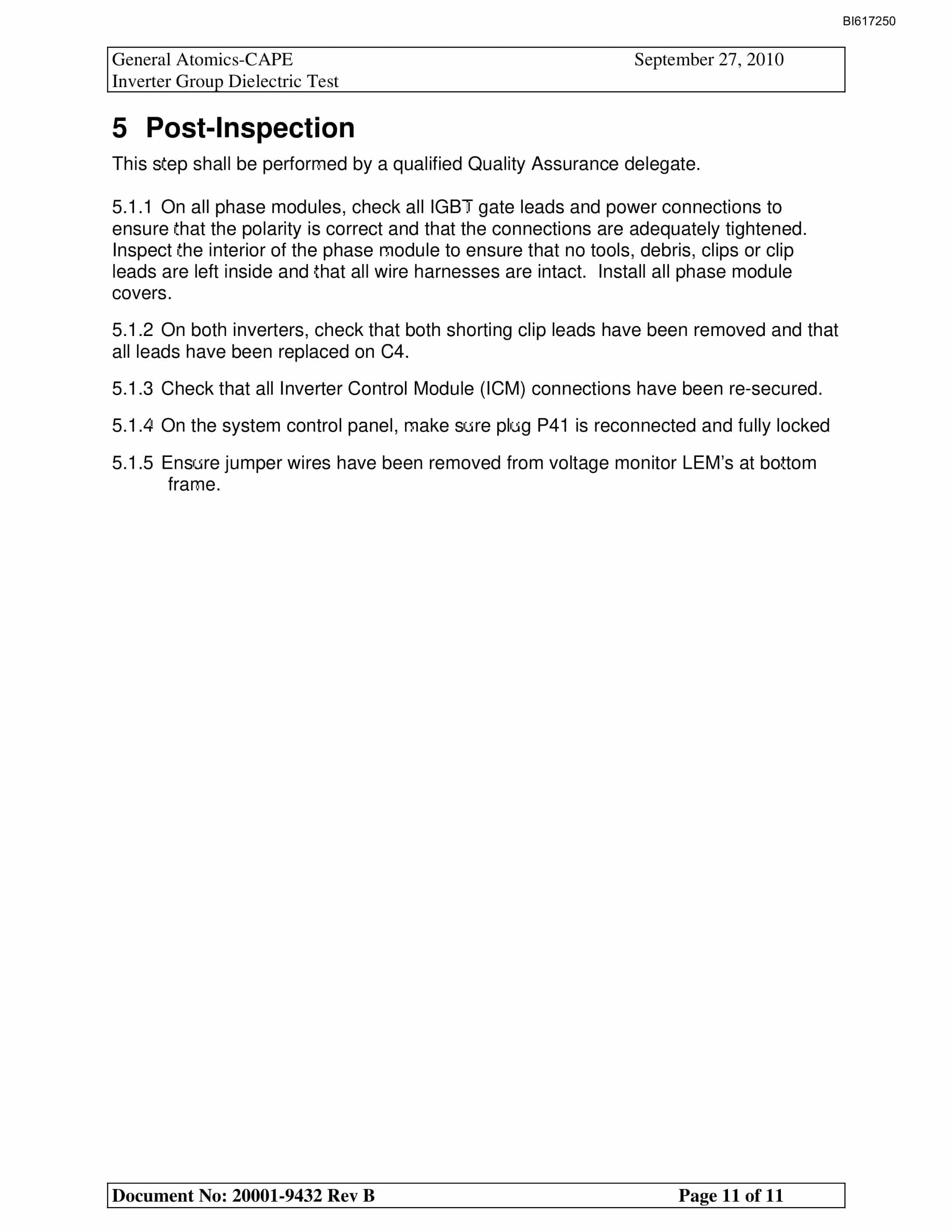 Bucyrus MT6300 IGBT Traction Inverter And Blower Drive Technical Manual BI617250 5 Bucyrus MT6300 IGBT Traction Inverter And Blower Drive Technical Manual BI617250 - Image 5