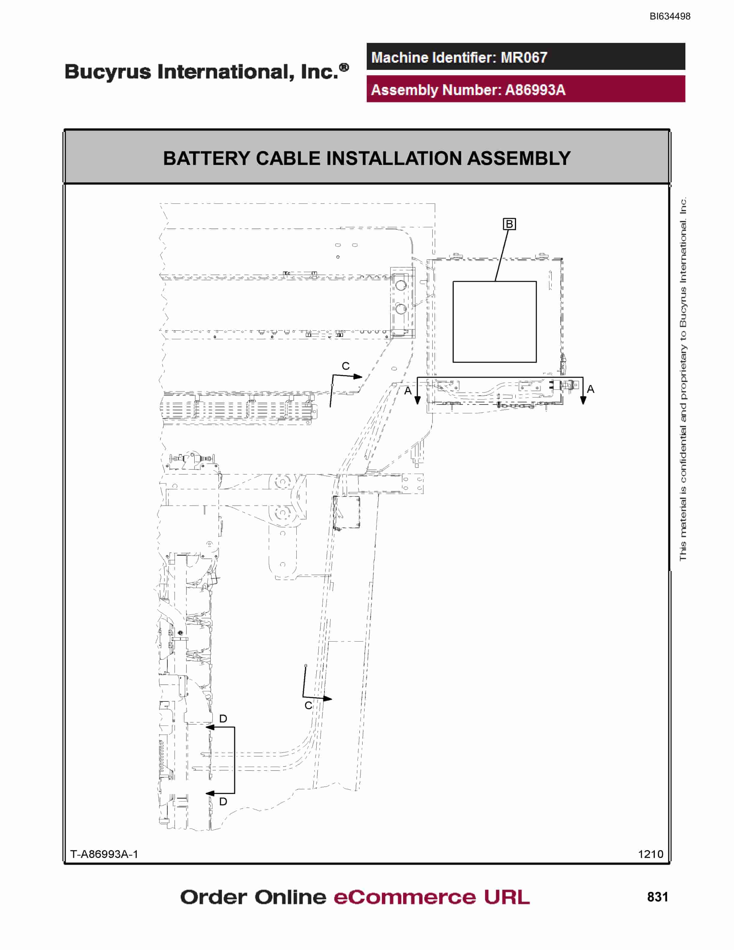 Bucyrus MT6300 Parts Catalog BI634498-4