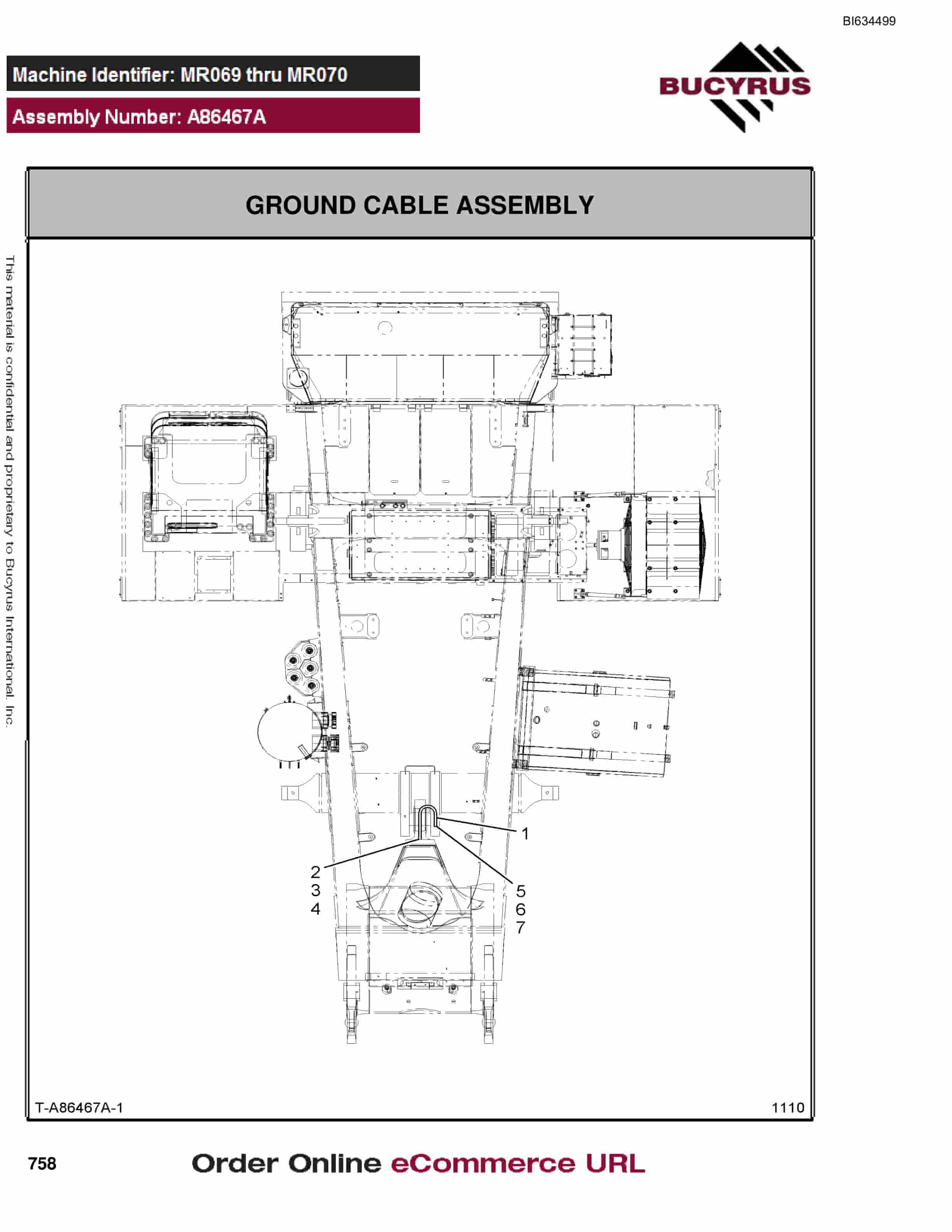 Bucyrus MT6300 Parts Catalog BI634499-3