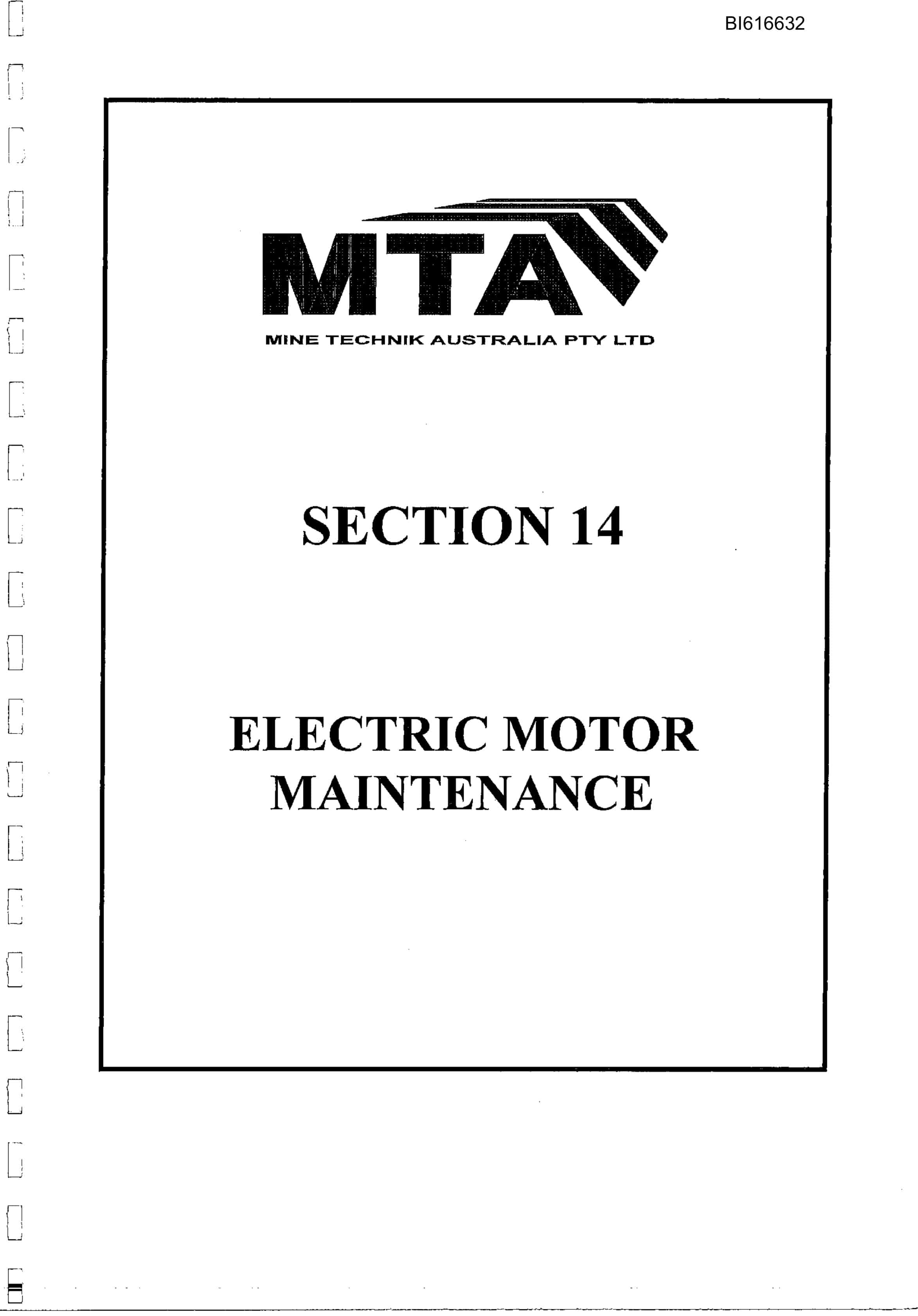 Bucyrus MTA Longwall Technical Manual BI616632-4