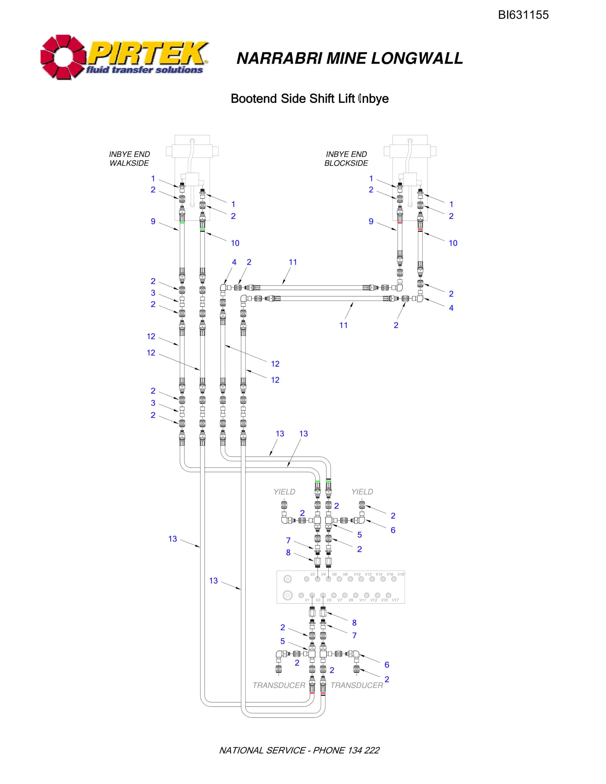 Bucyrus Narrabri Mine Longwall Parts Catalog BI631155-2