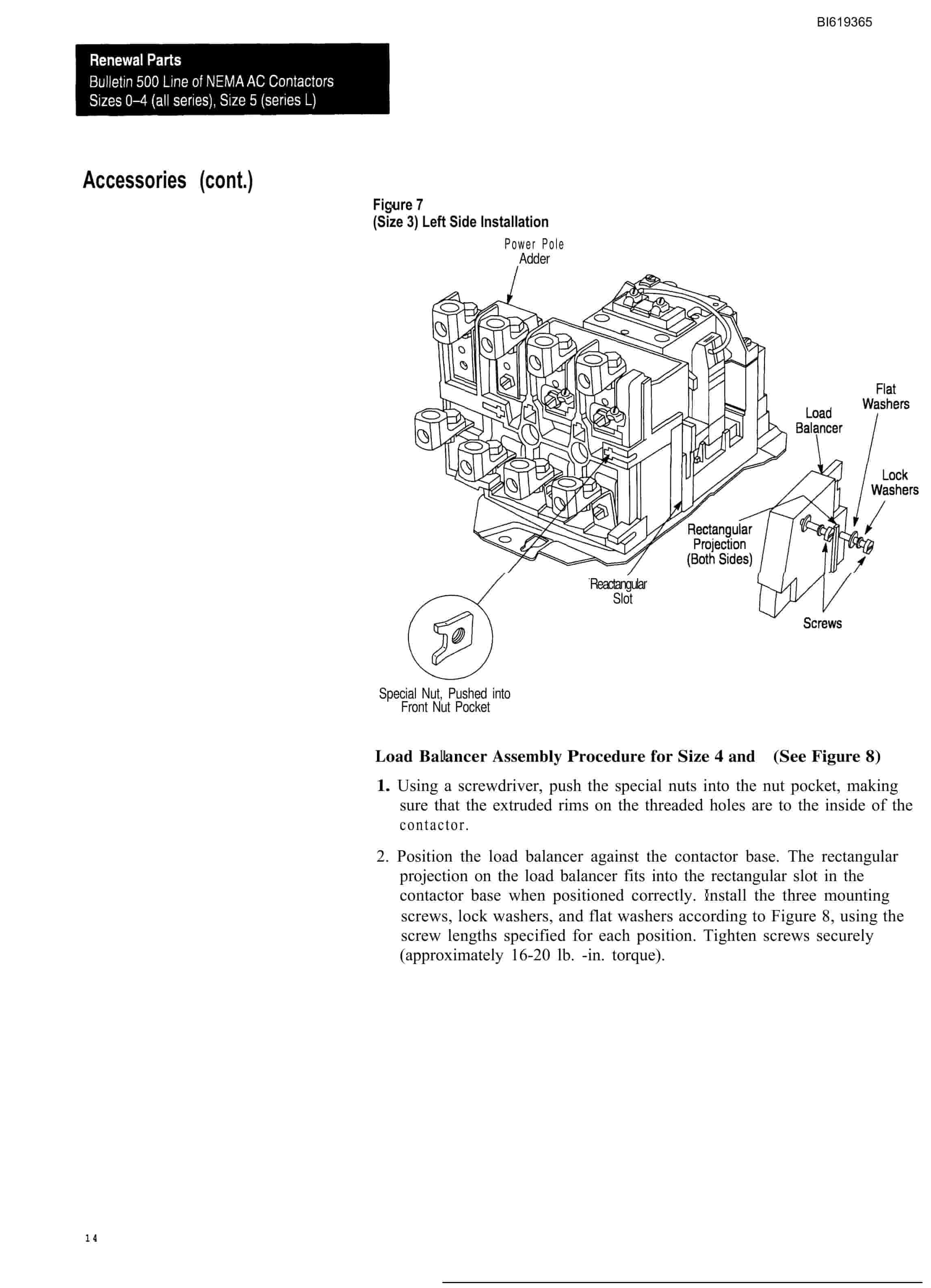 Bucyrus Nema AC Contactors Technical Manual BI619365 3 Bucyrus Nema AC Contactors Technical Manual BI619365 - Image 3