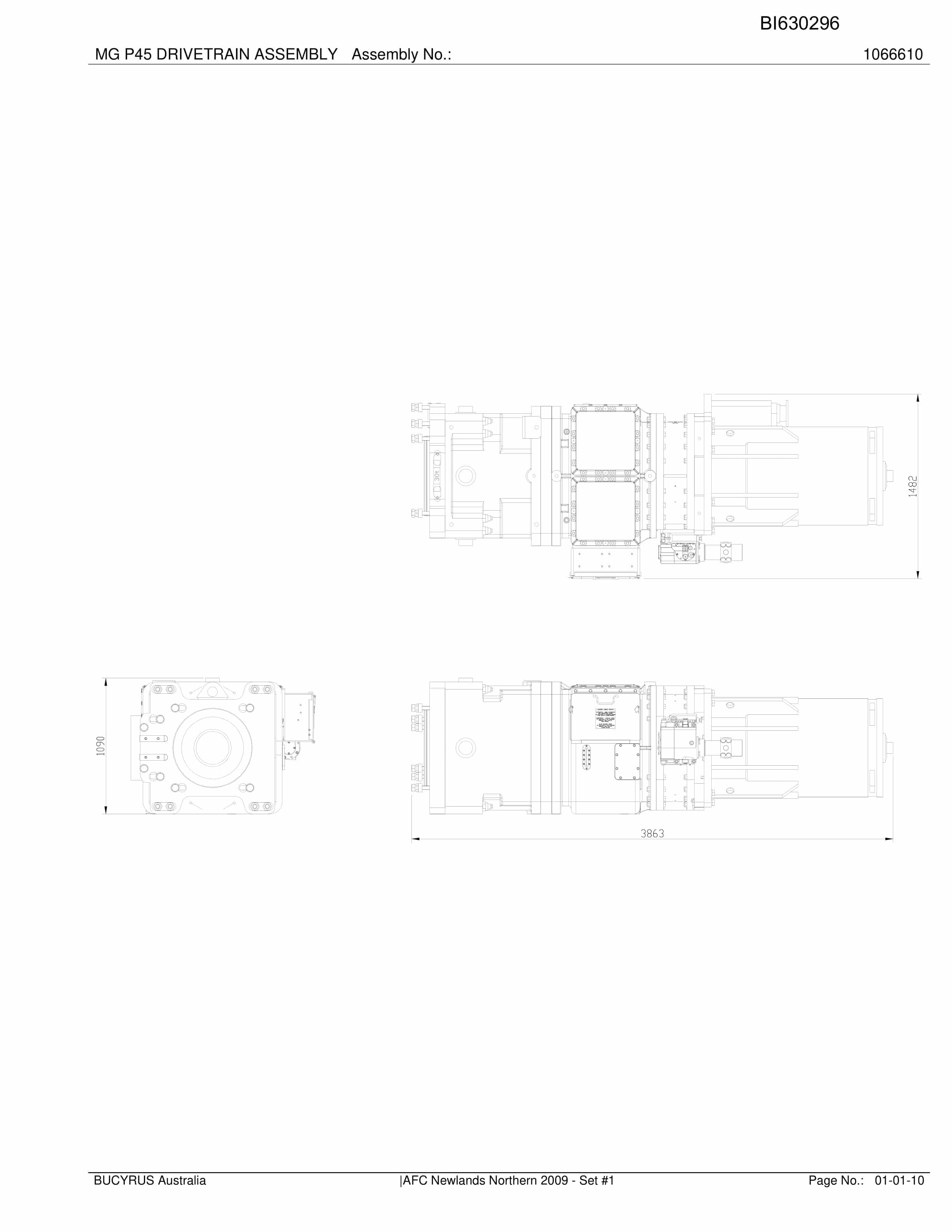 Bucyrus Newlands North AFC P2A - 2009 Parts Catalog BI630296-2