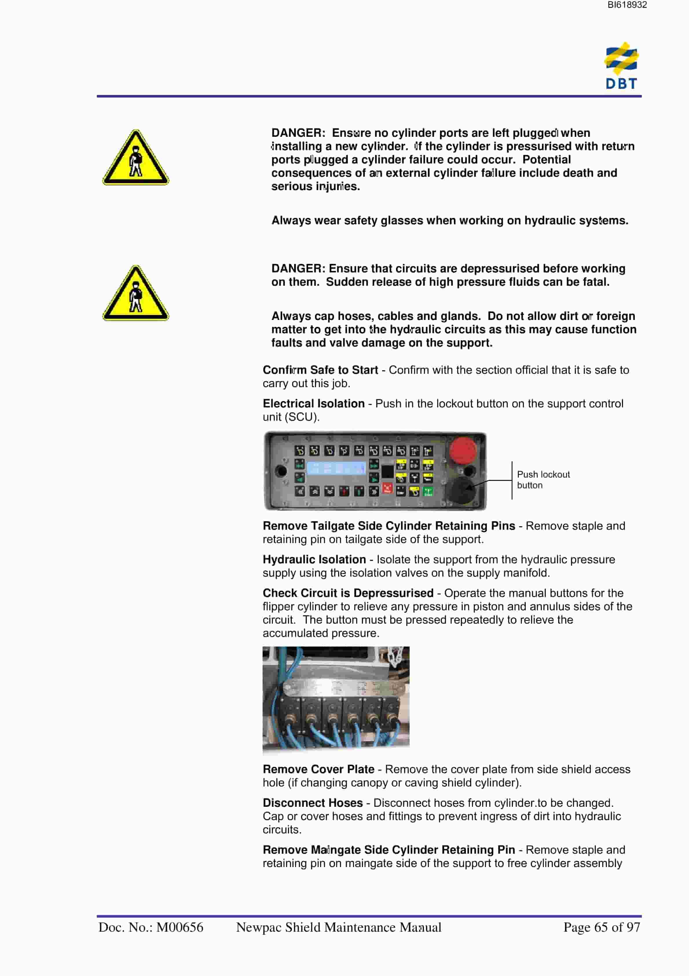 Bucyrus Newpac DBT Shield Technical Manual BI618932 3 Bucyrus Newpac DBT Shield Technical Manual BI618932 - Image 3