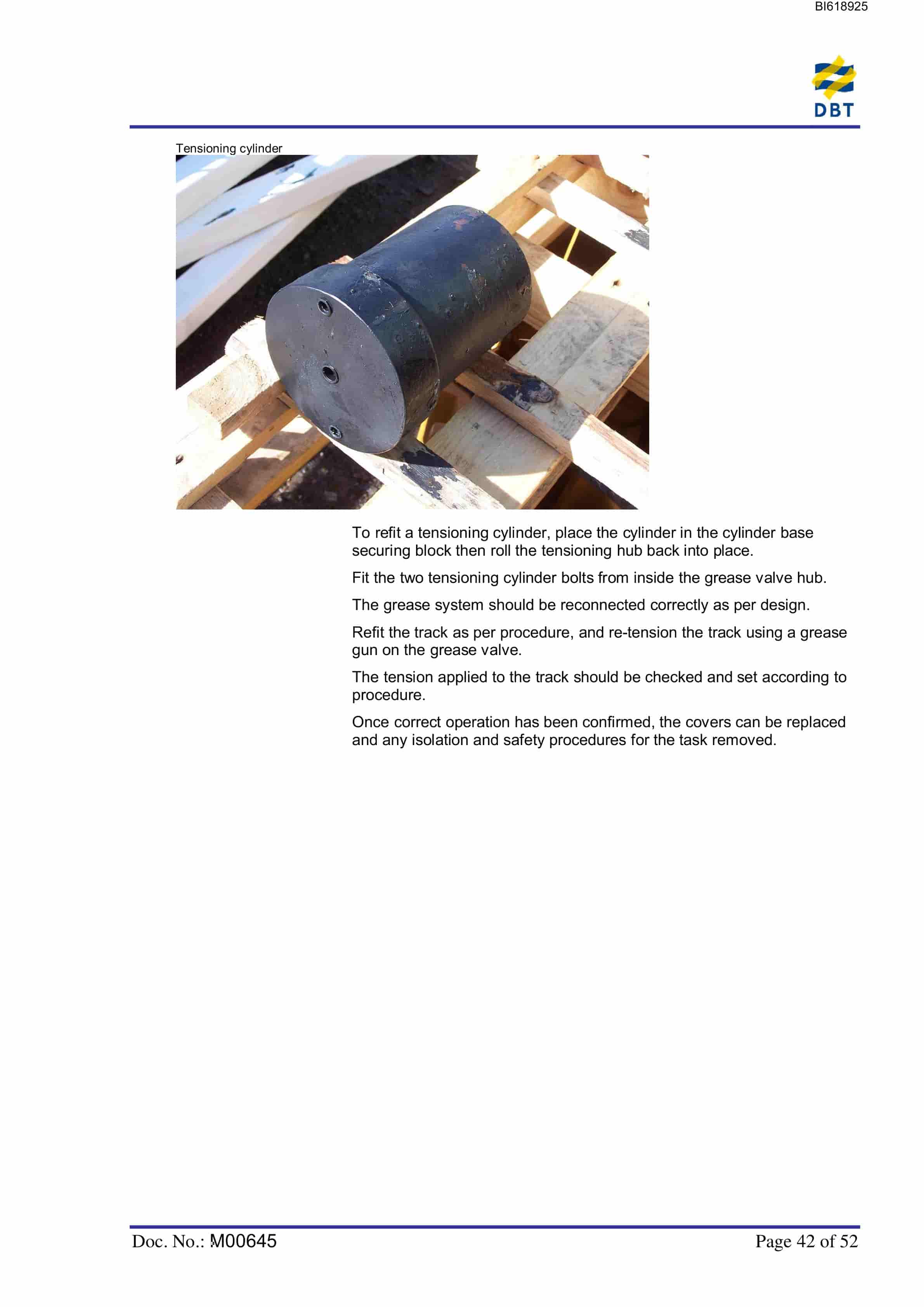 Bucyrus Newpac Services Equipment - Crawler Units (Size 9) Technical Manual BI618925-5